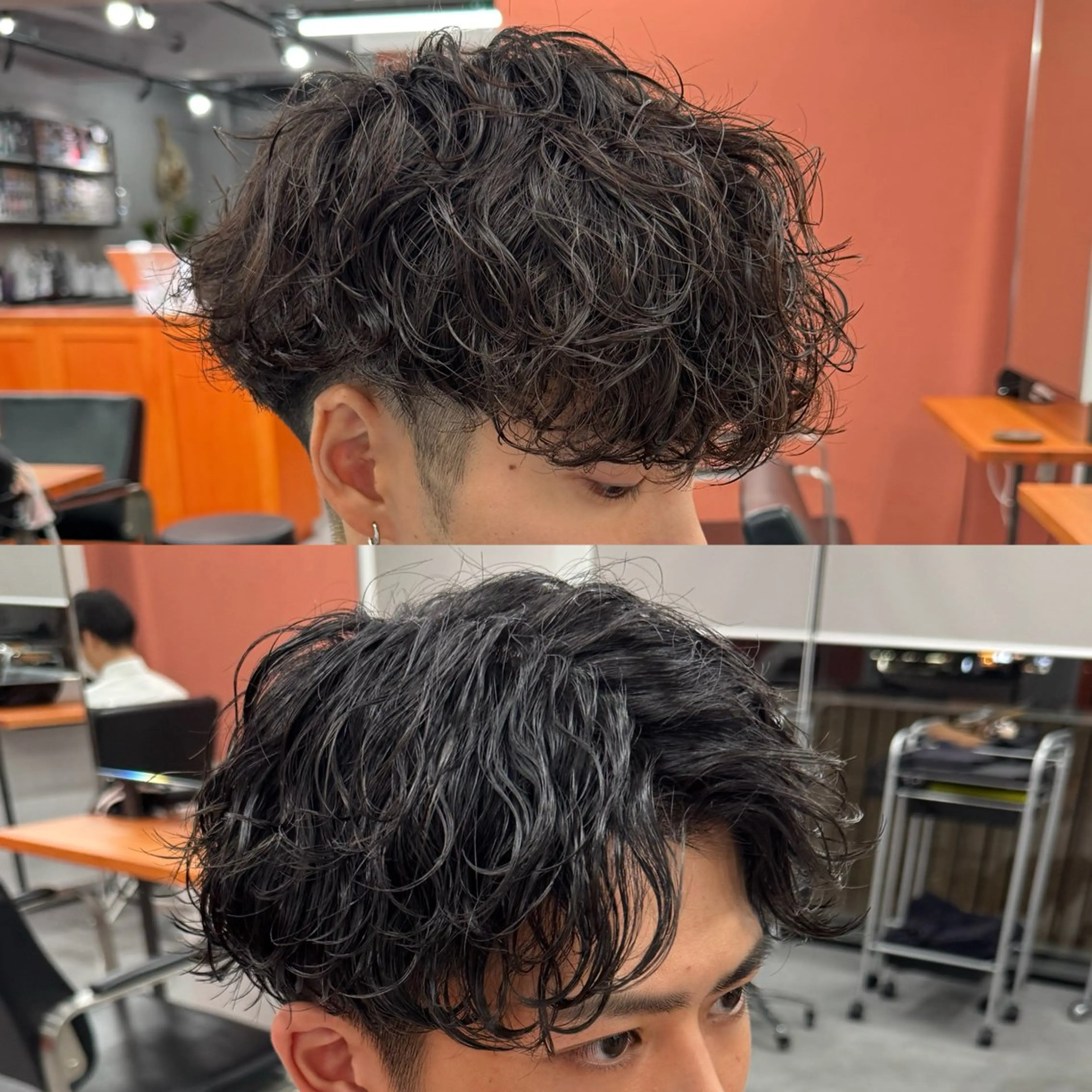 🌊圧倒的1番人気🌊メンズカット+パーマ（波巻きパーマorスペインカール）の写真