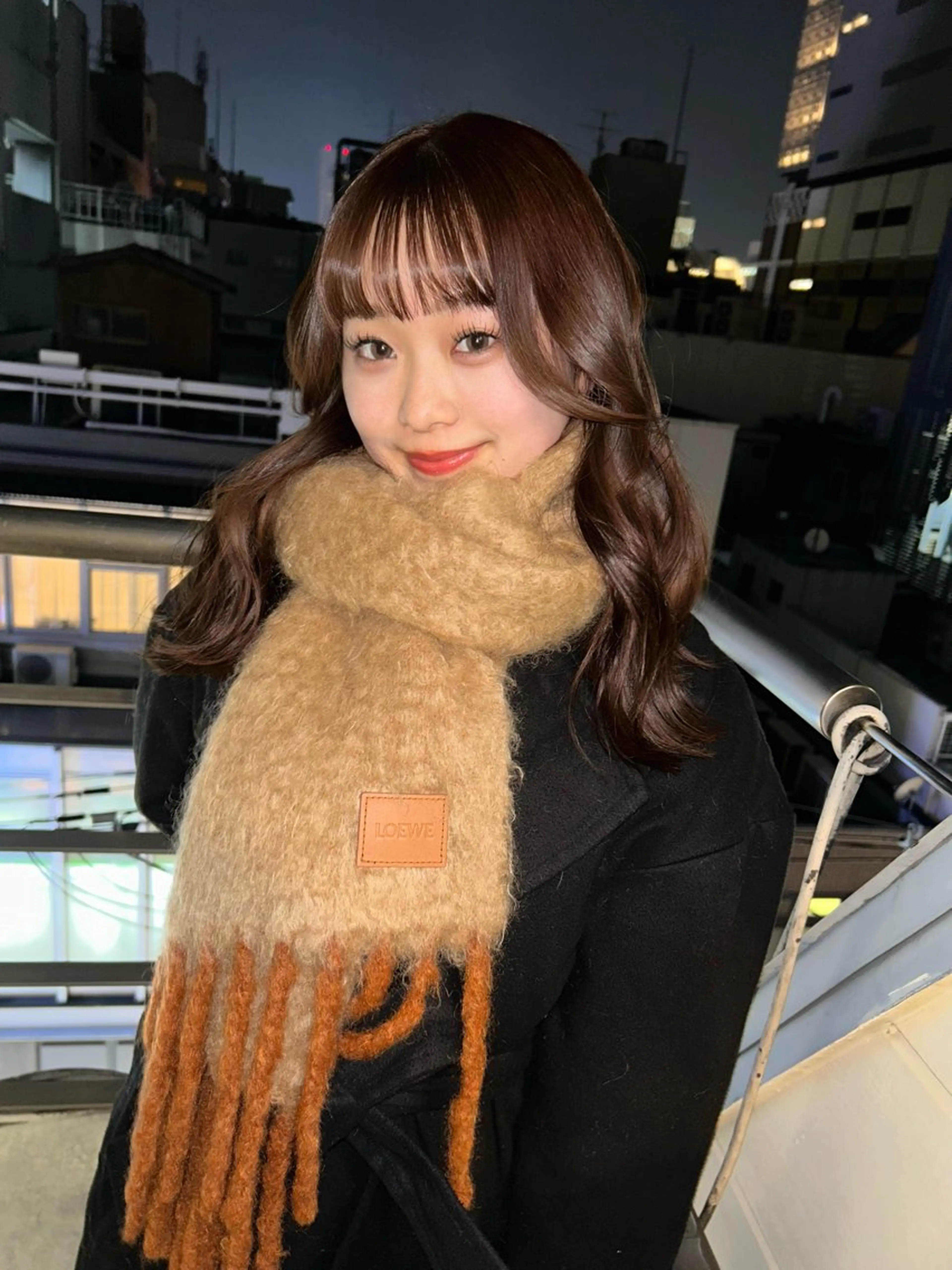 セミロング カラー land所属・透明感カラー/レイヤ ー🌙Honokaのヘアスタイル