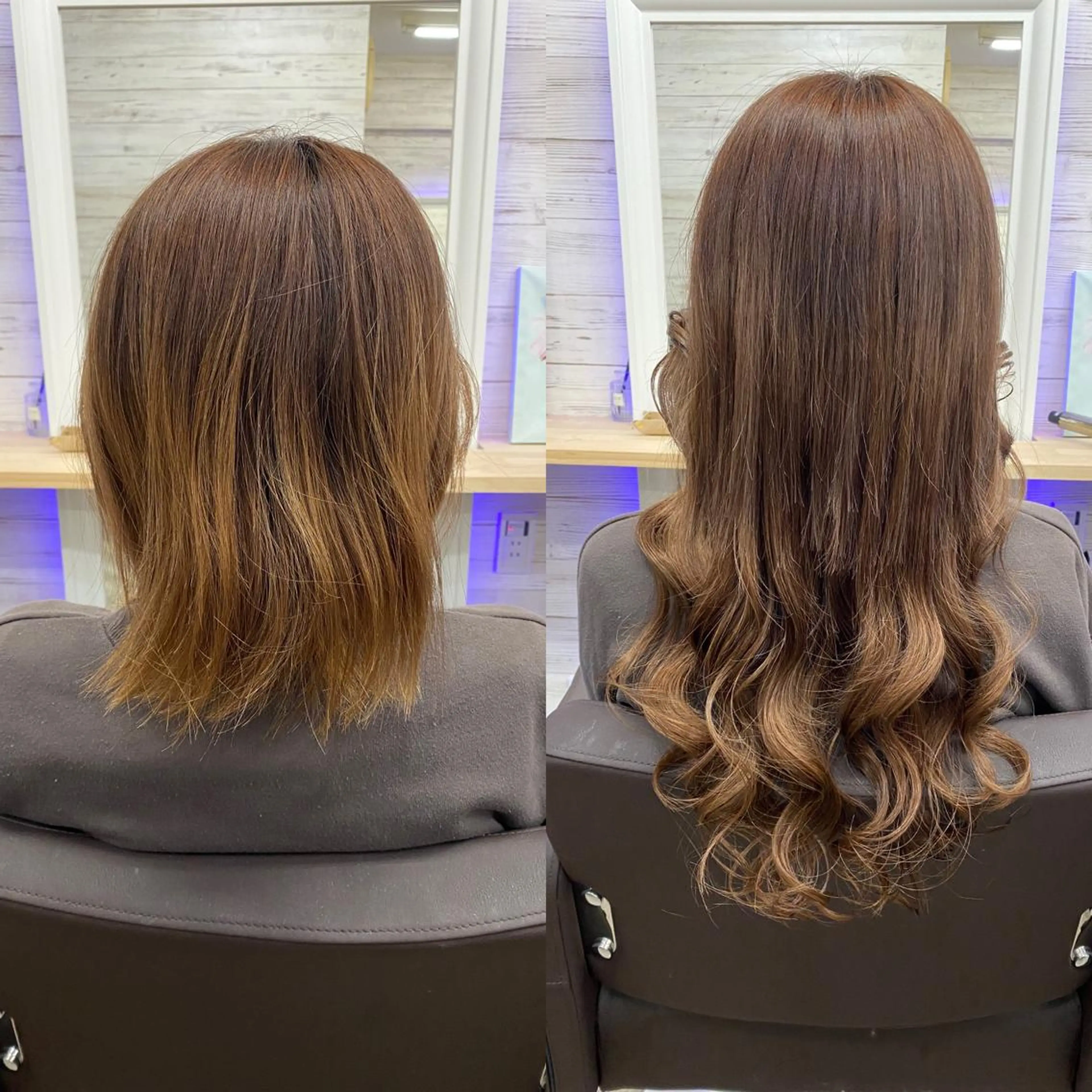 ロング カラー ヘアアレンジ アイブロウ ショートボブ 編み込みエクステ シールエクステ バレイヤージュ ベージュカラー LAVENDIA Azabu所属・LAVENDIA 初音のヘアスタイル