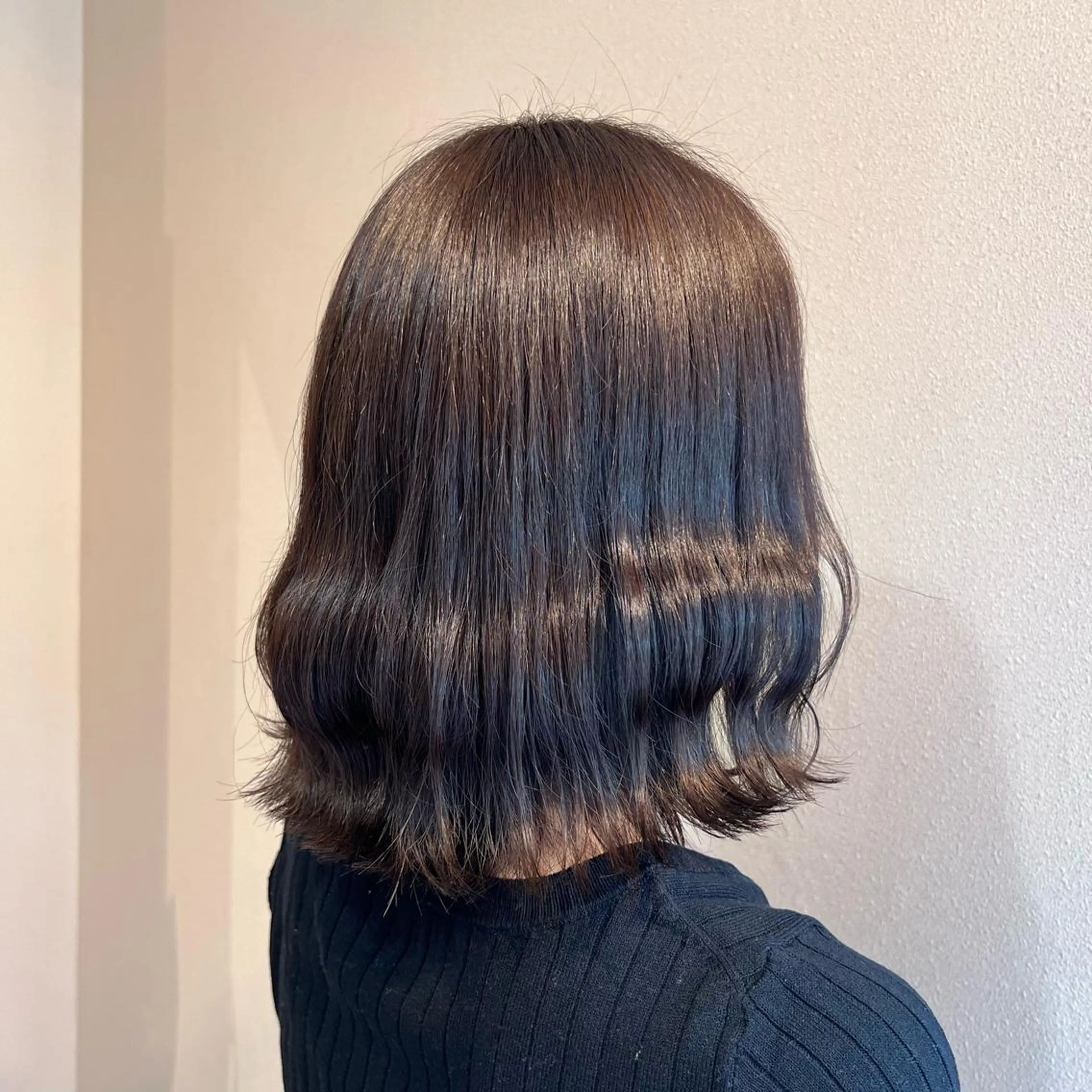 ミディアム カラー 青田 明日海のヘアスタイル