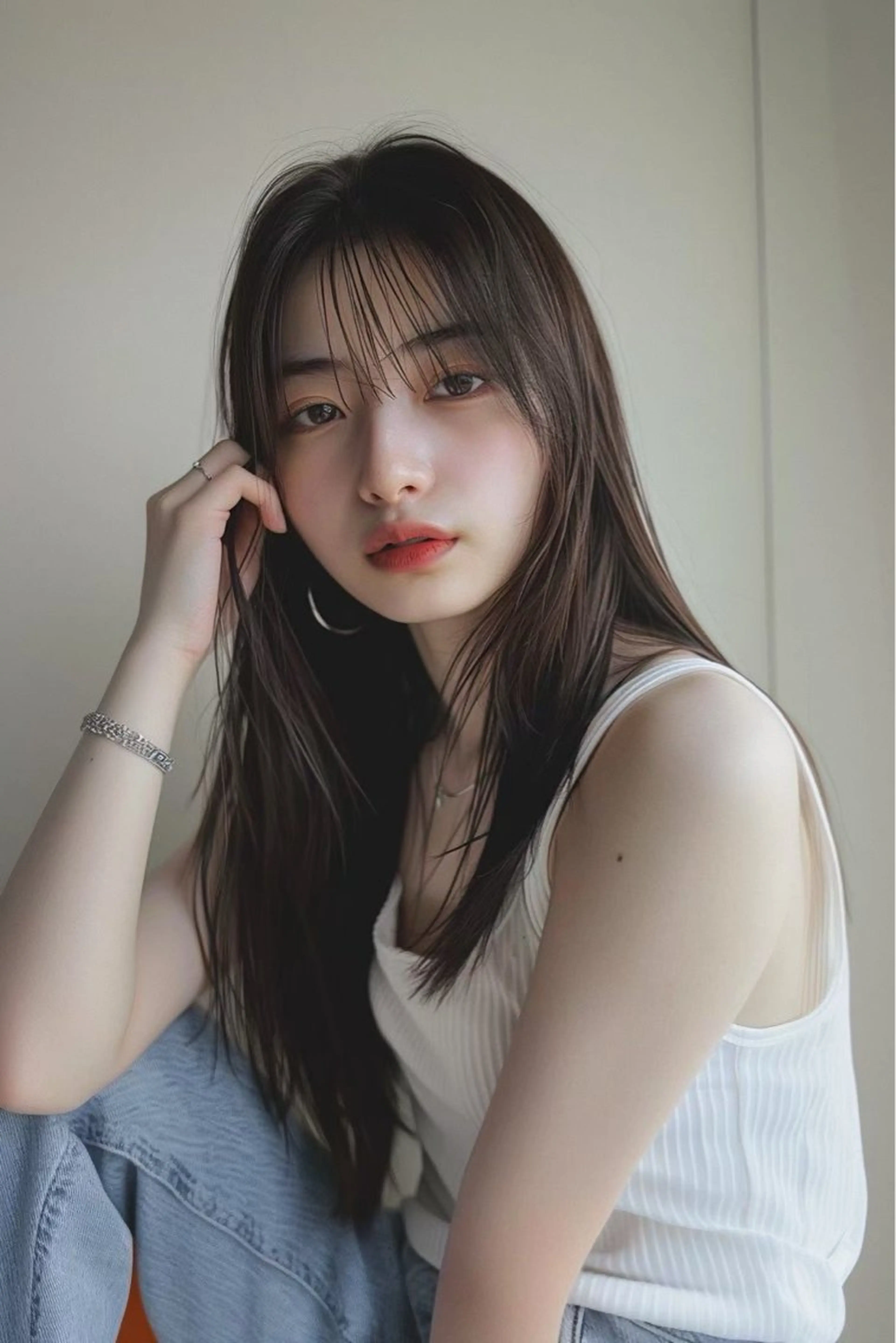 ロング カラー 圧倒的似合わせ ケアカラーYUTOのヘアスタイル