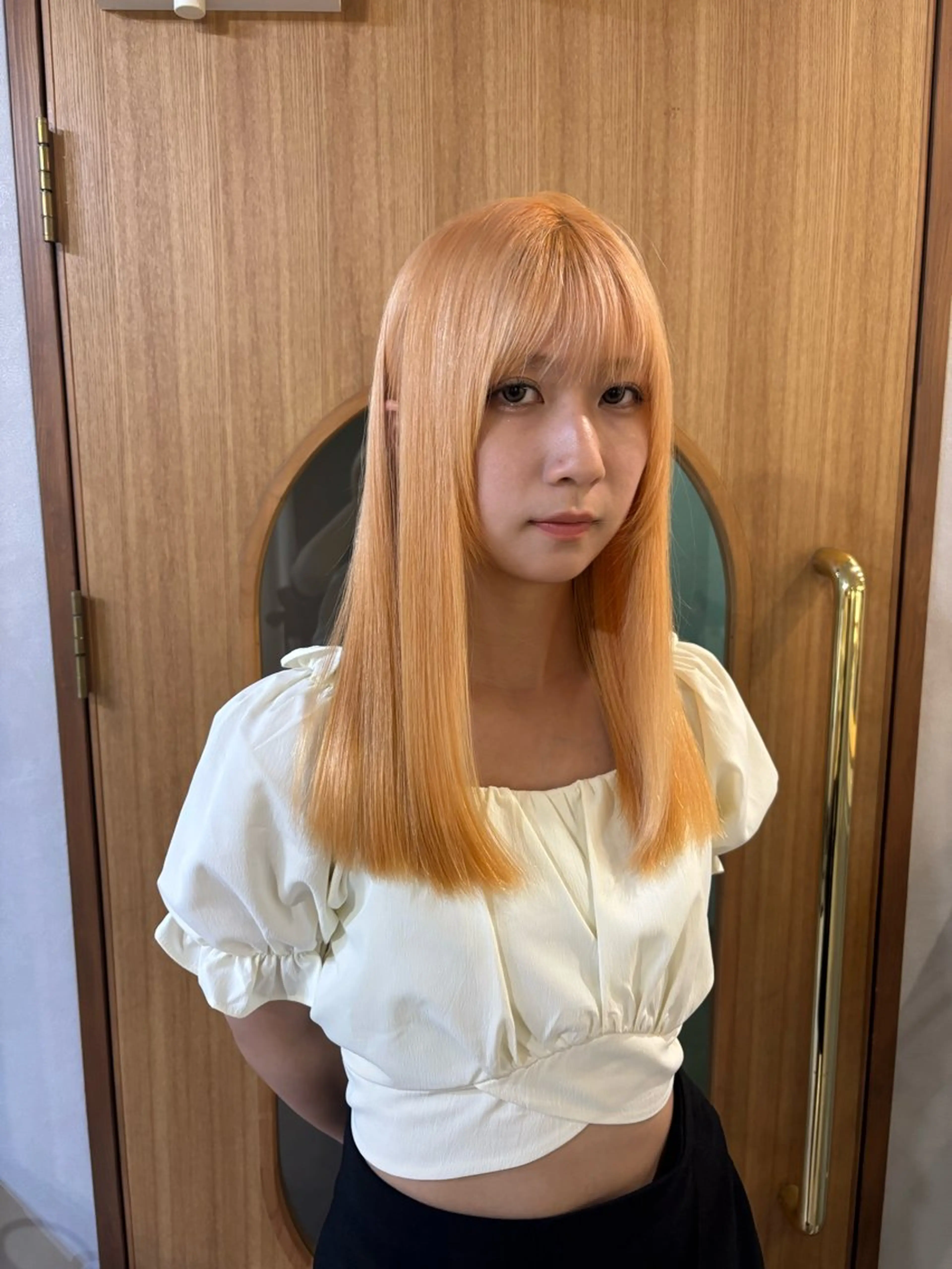 ロング カラー ハイトーンカラー 野口 咲愛のヘアスタイル
