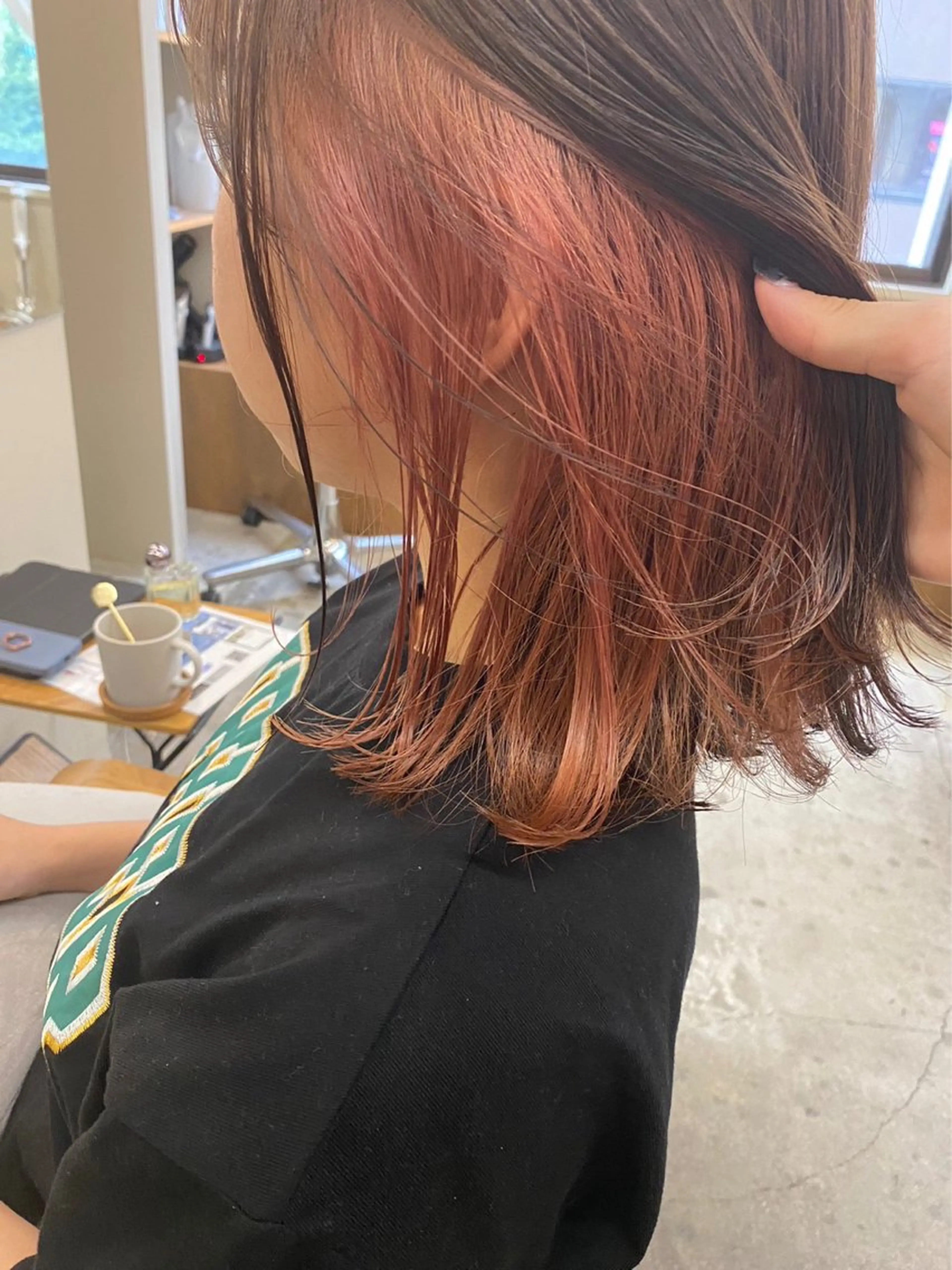 ミディアム カット ヘアカラー トリートメント 🌻花屋併設🌻濱 幸帆のヘアスタイル