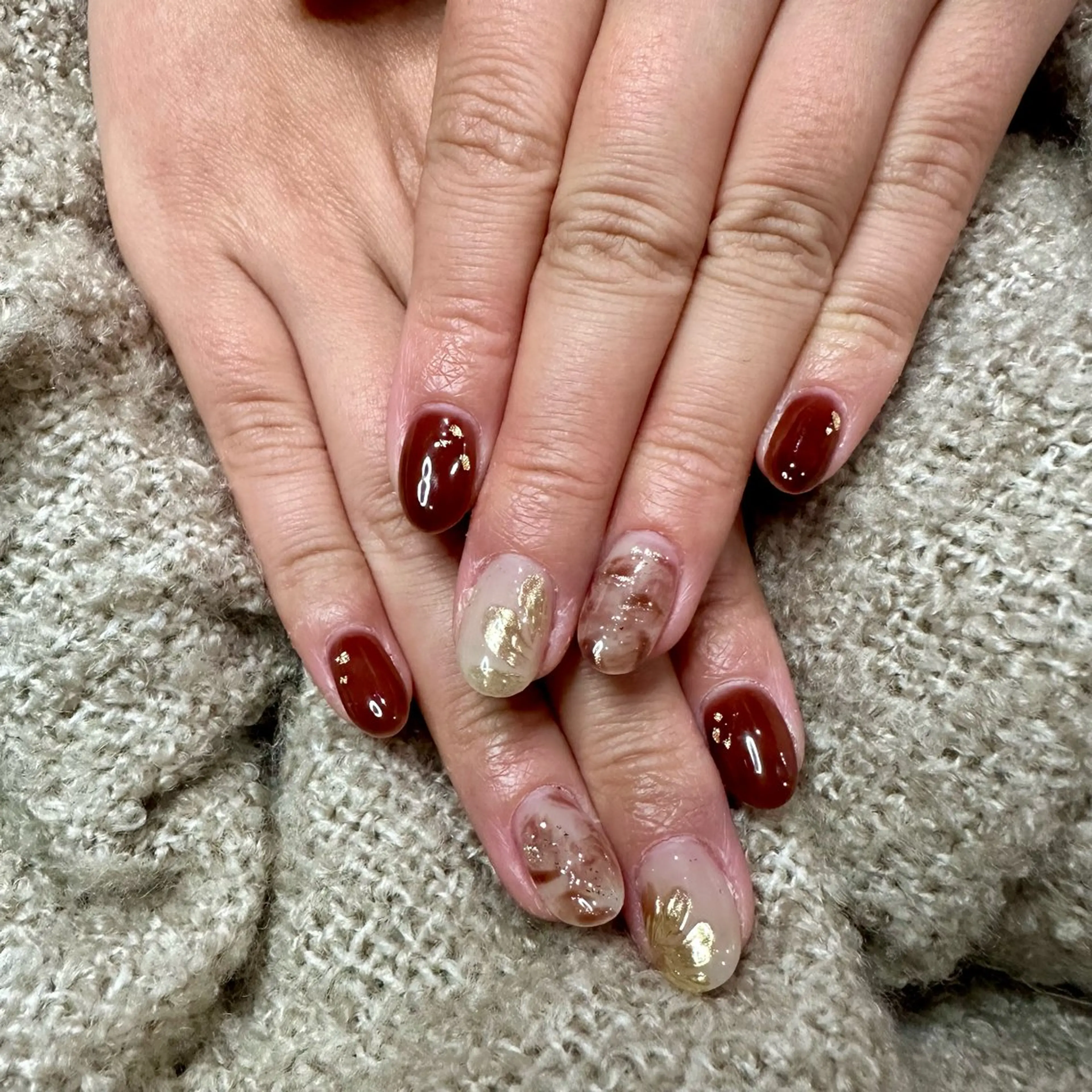 ネイル ニュアンスネイル atelier salon Mar’s鶴ヶ島 アットホームサロン所属・a Tomokaのネイルデザイン