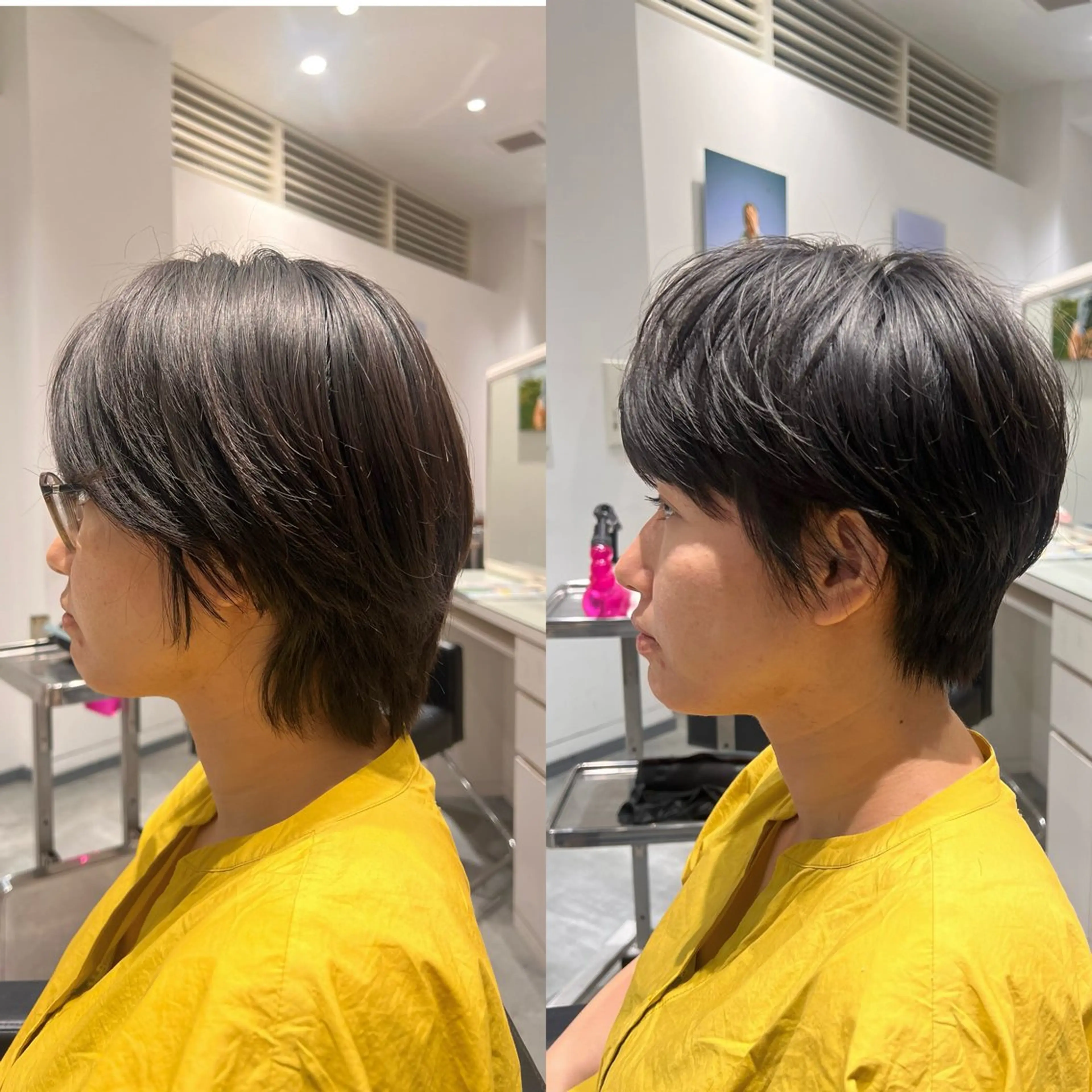 ショート ショートレイヤー レイヤーカット ショートヘア BEAUTRIUM  銀座店所属・カット無料🎶 たるみことりのヘアスタイル