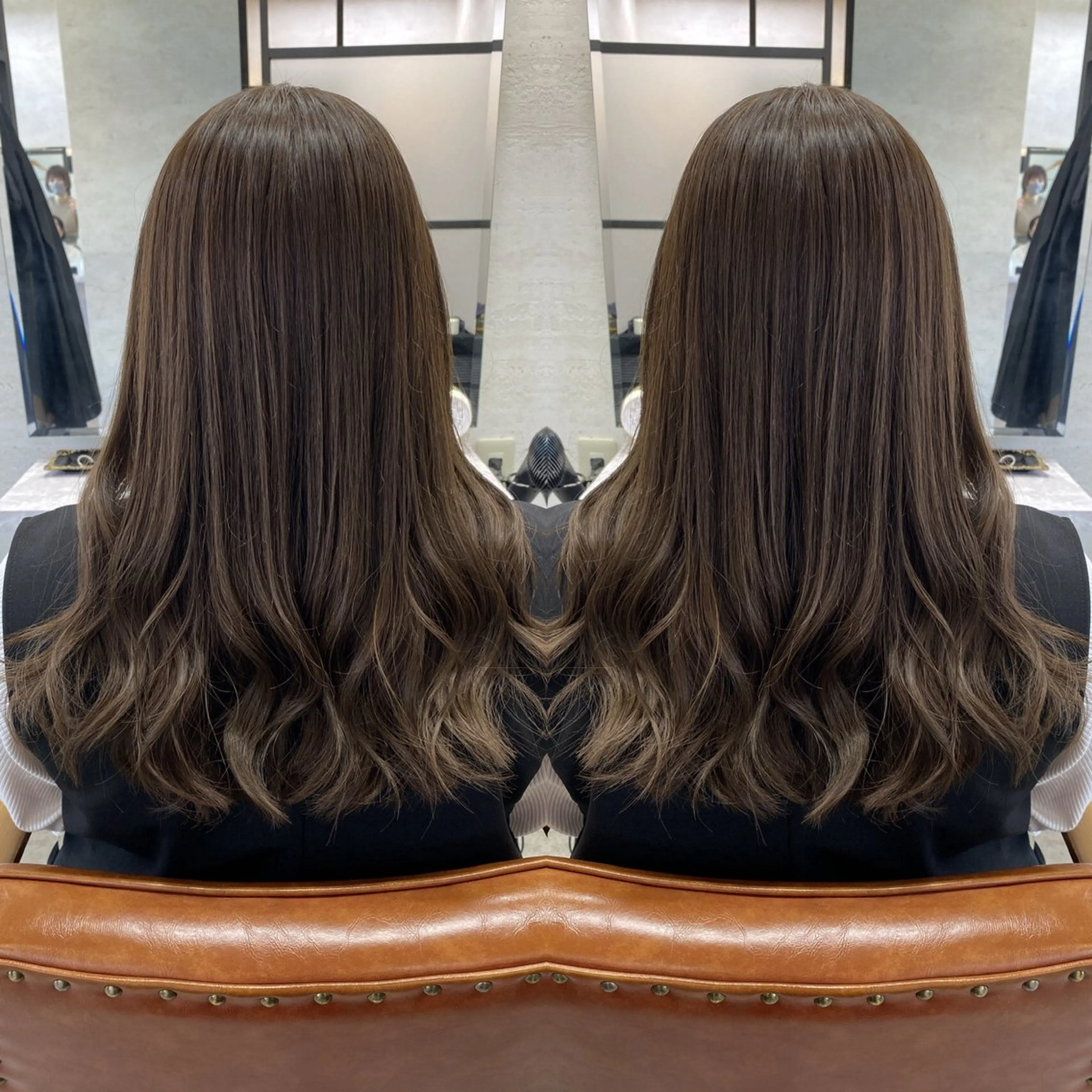 迷ったらこれ🤗🩷透明感カラー+カット+2stepトリートメント ※白髪染変更可の写真