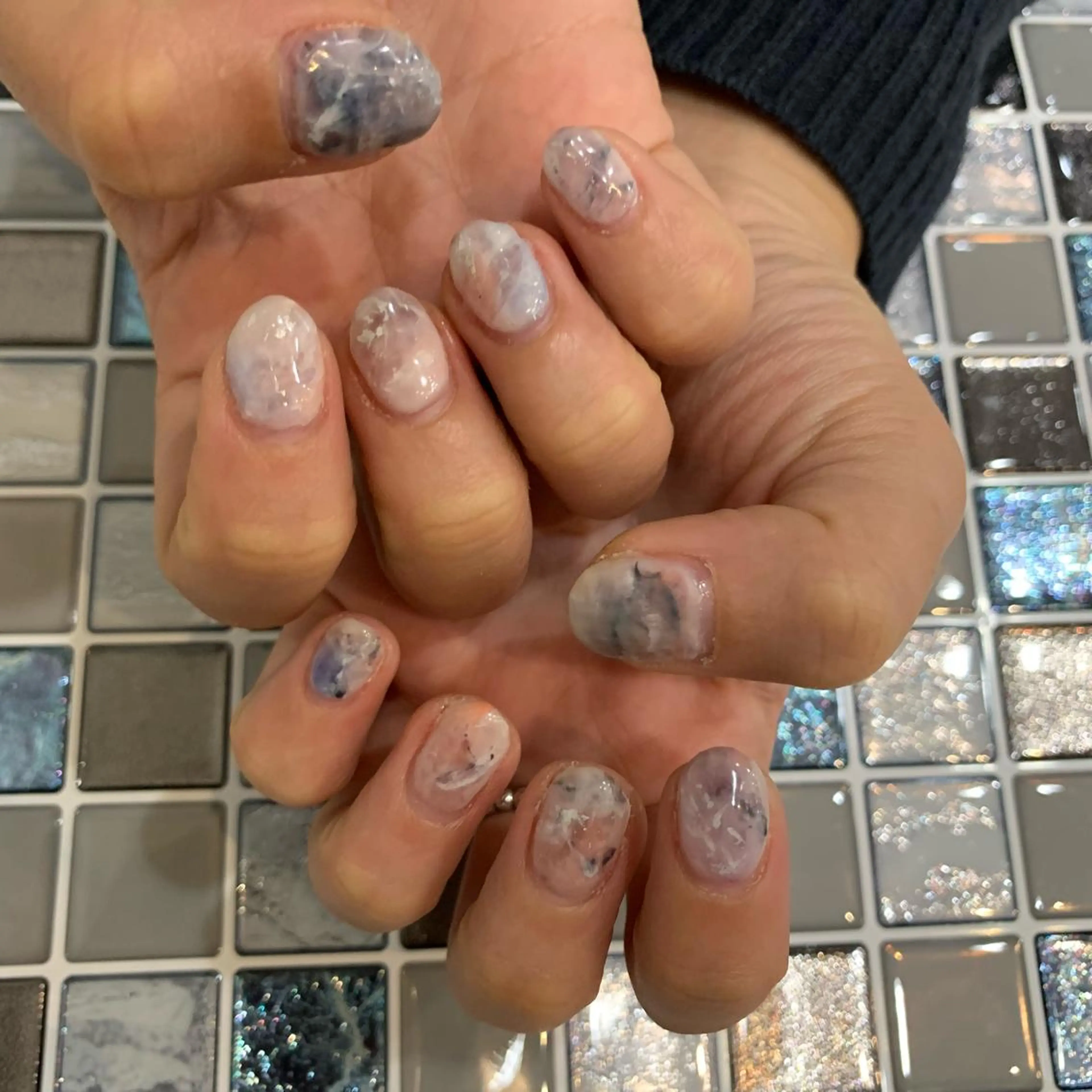 ネイル AMI ウルフパーマ/メンズのヘアスタイル