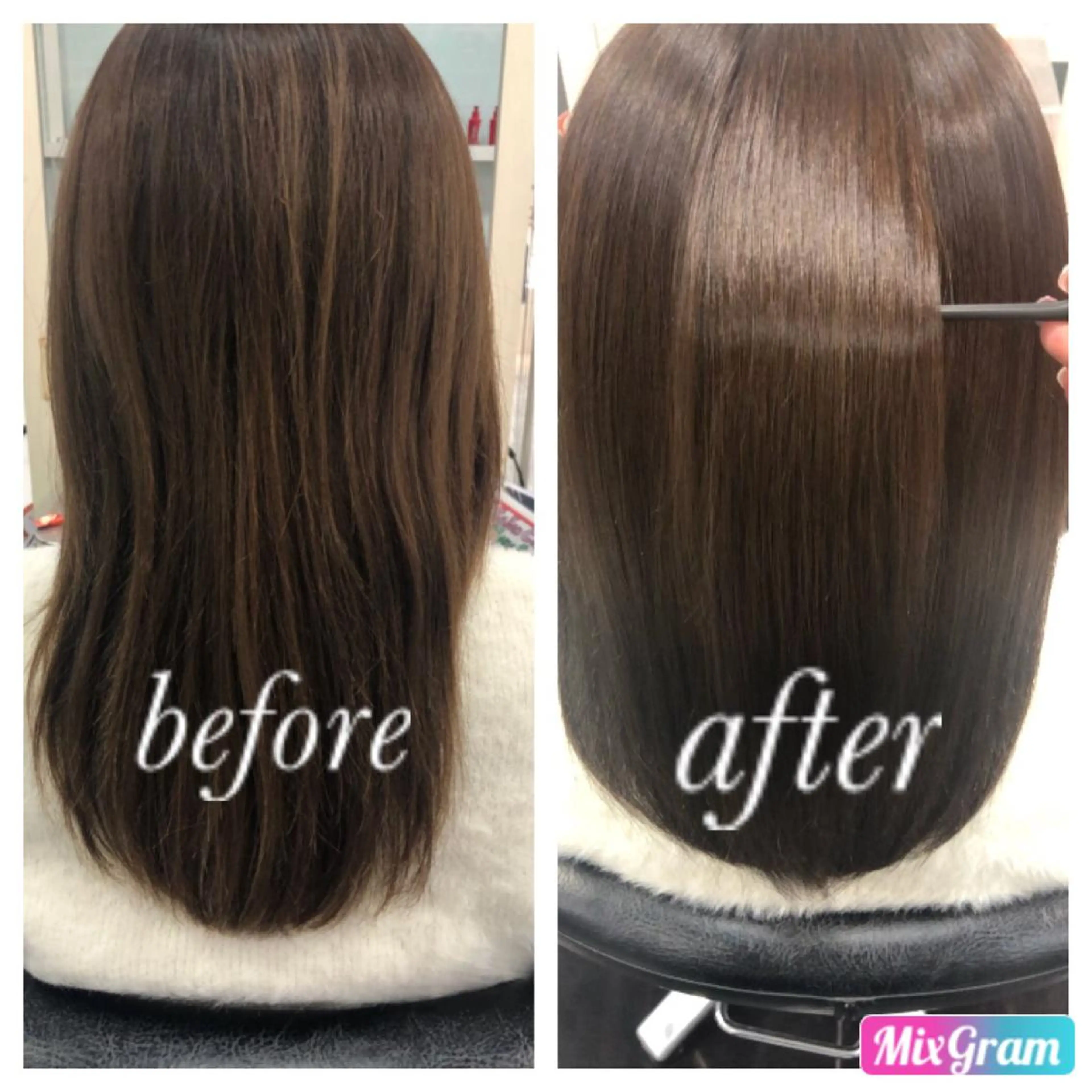 セミロング 髪質改善 トリートメント E N T E R所属・🌕髪質改善/透明感 @ENTER大名のヘアスタイル