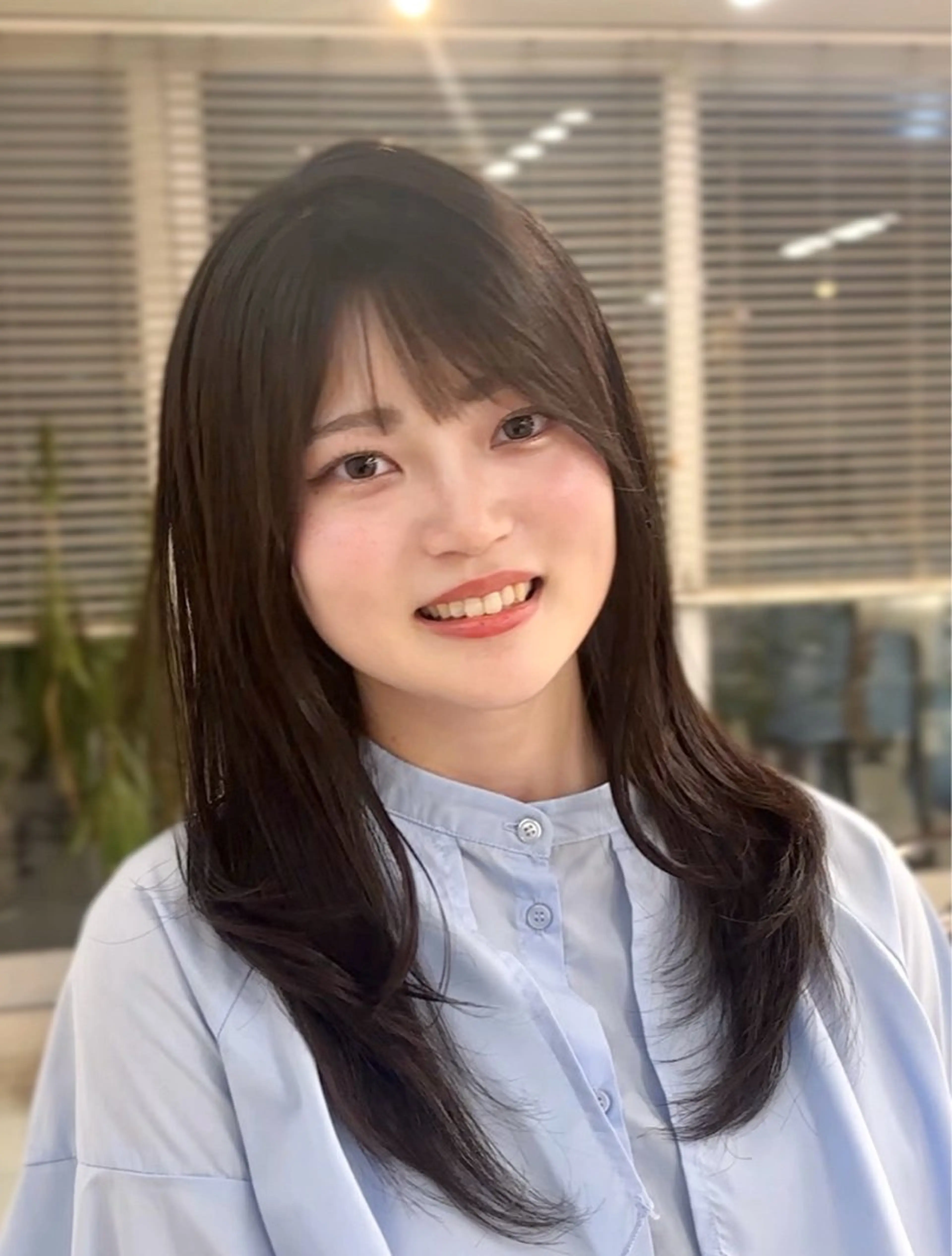 ロング 似合わせカット・透明 感カラー👑縮毛矯正のヘアスタイル