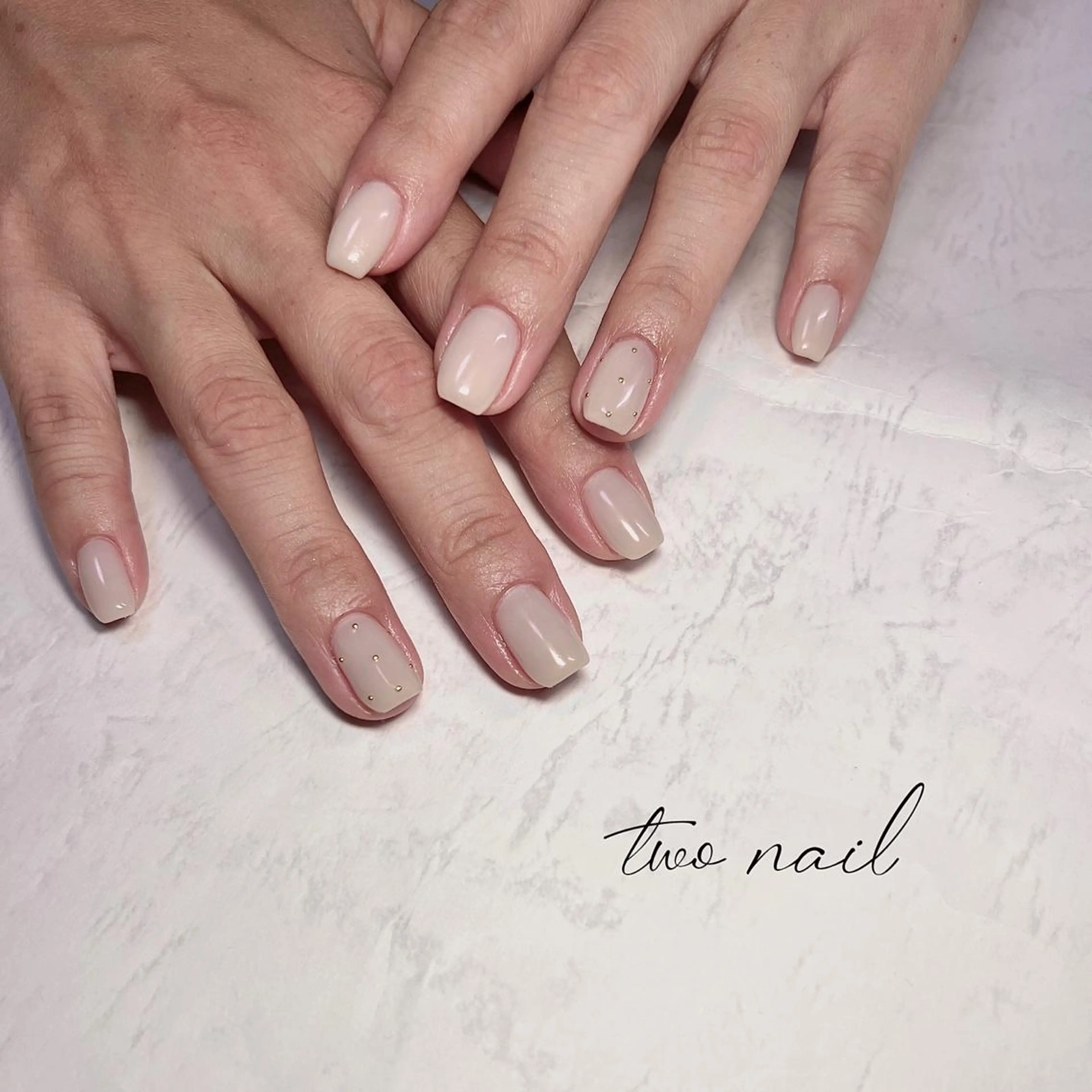 ネイル アートネイル フットネイル ハート ニュアンスネイル ホワイト ハンドネイル two nailのネイルデザイン