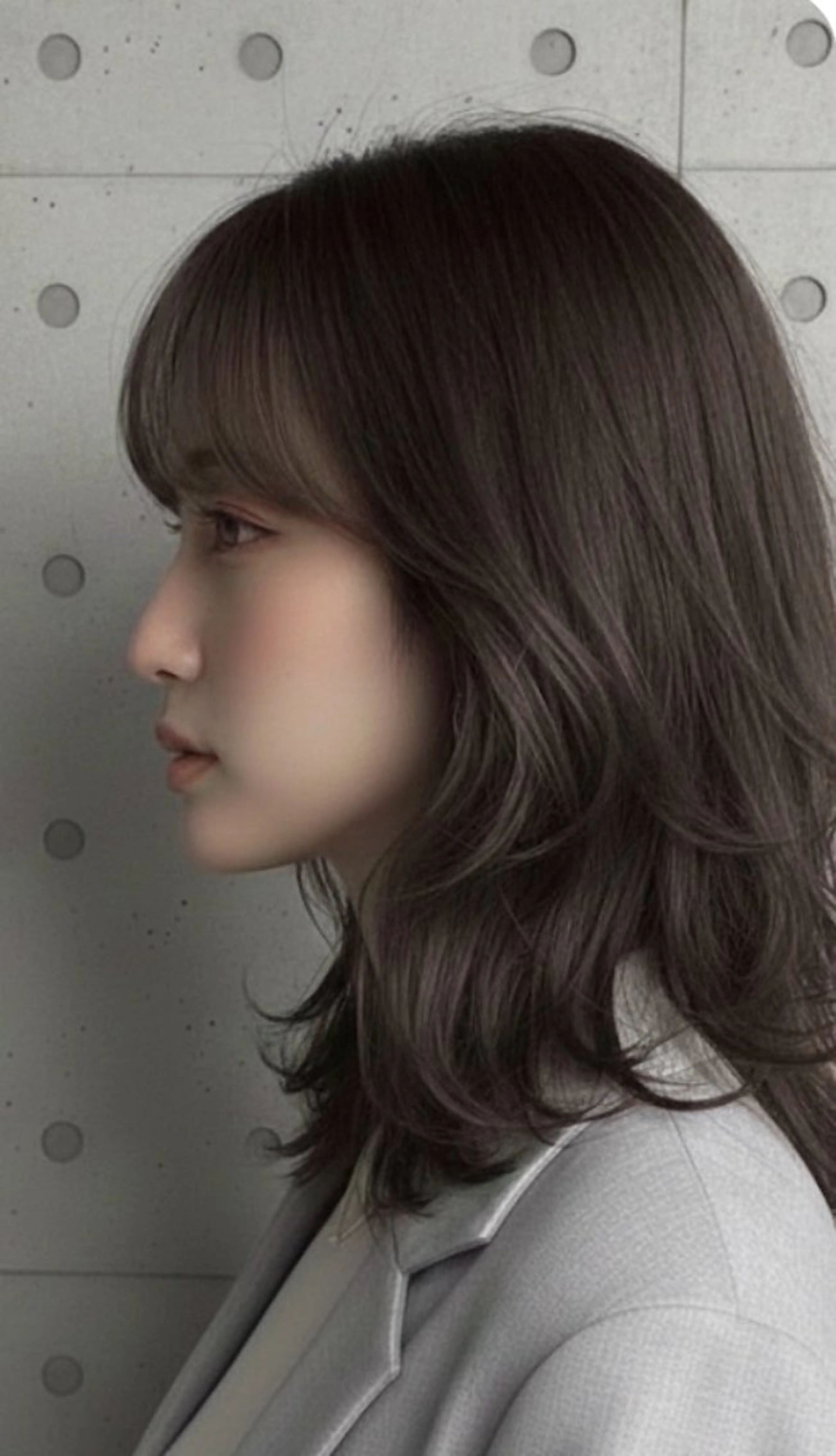 ミディアム カラー カット ヘアカラー トリートメント M.SLASH 辻 孝志のヘアスタイル