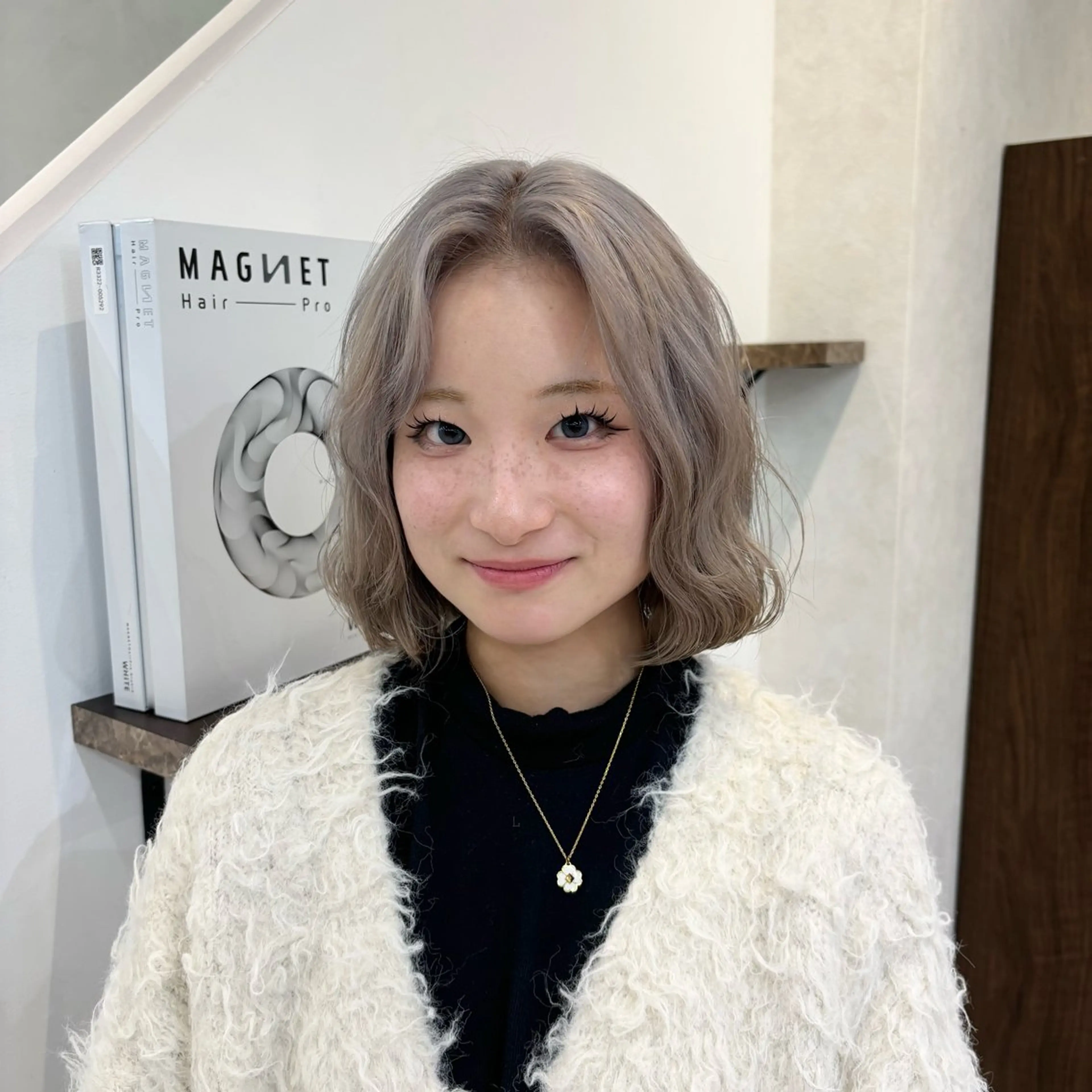 カラー 🎀韓国ボブ/ハイト ーン/まりん🎀のヘアスタイル