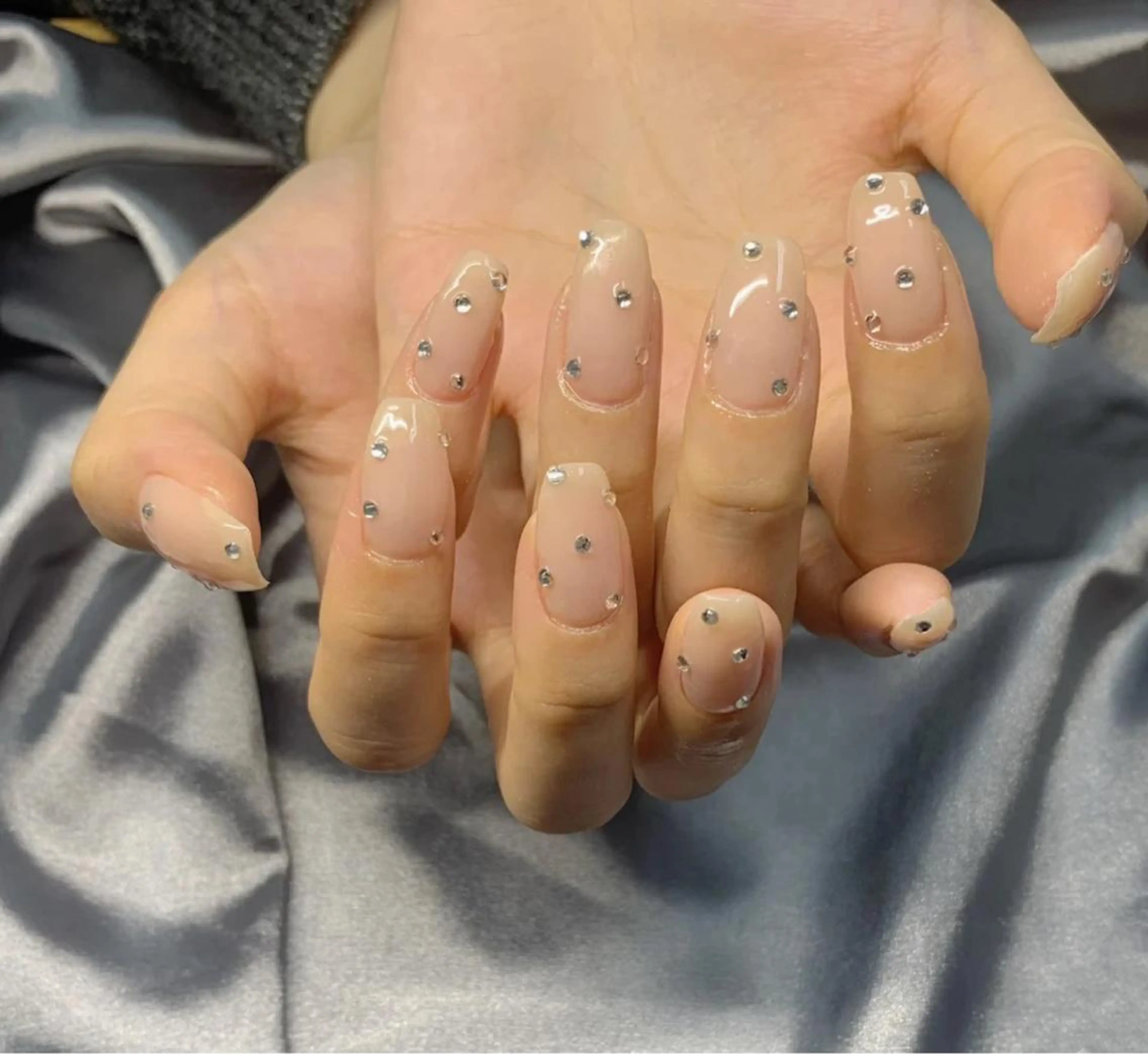 セミロング ハンドネイル ハンドケア 💜MIYA nail川崎店のネイルデザイン