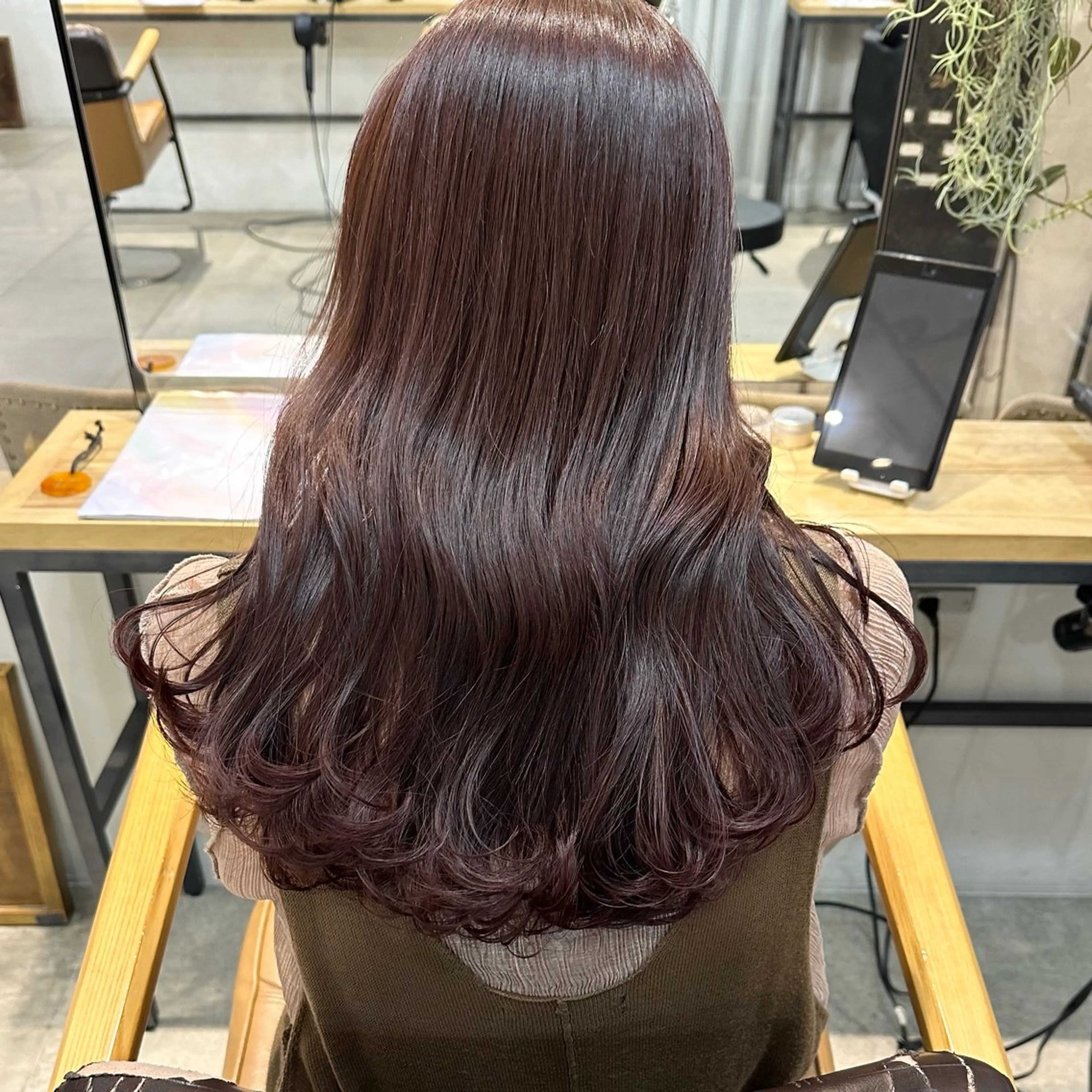 ロング カラー ブリーチ ブリーチなしカラー 縮毛矯正/カラー ✨️Mariamuのヘアスタイル