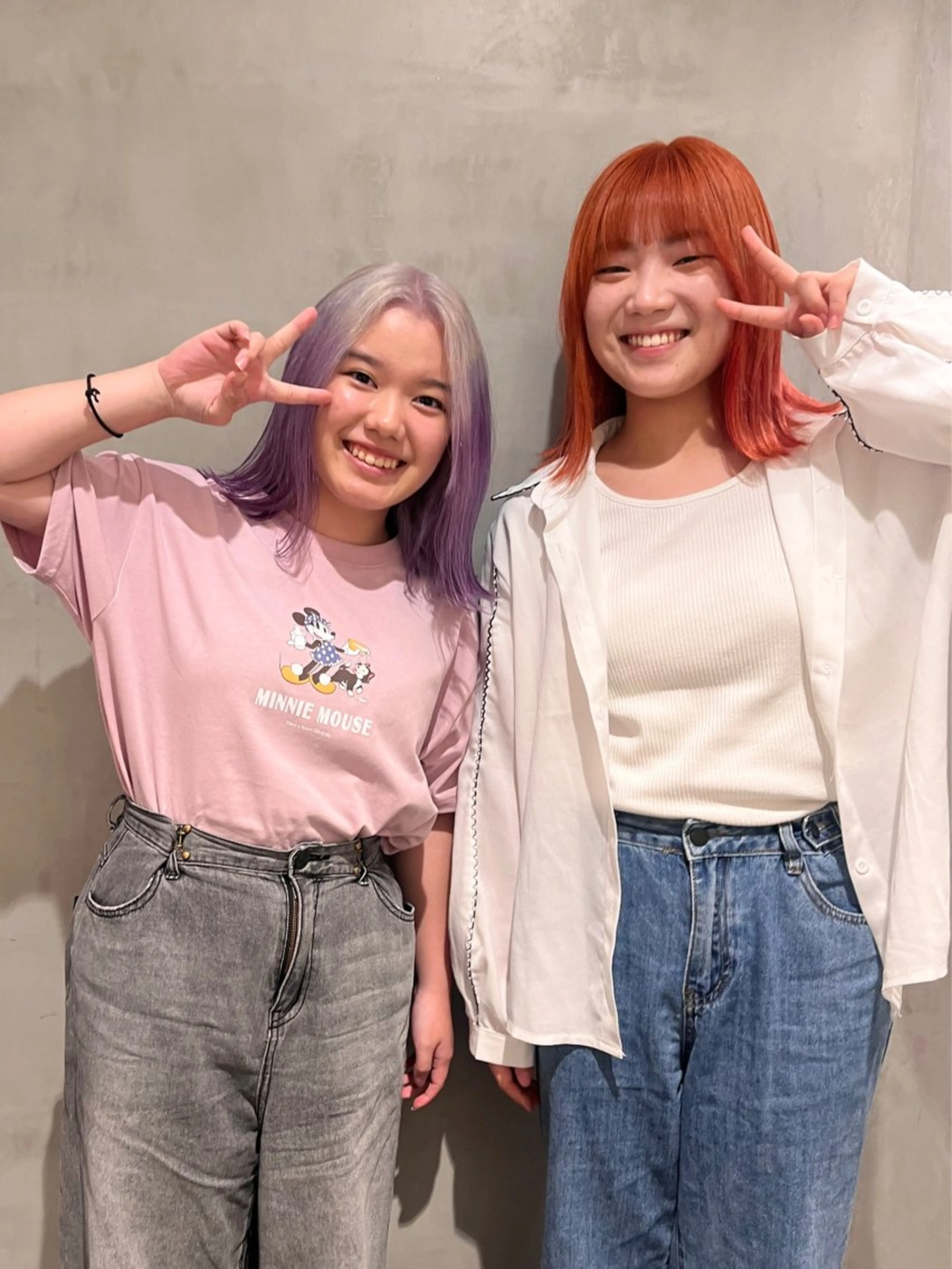 ミディアム カラー ヘアカラー トリートメント 顔まわり/暖色 可愛い特化🎀ゆうなのヘアスタイル