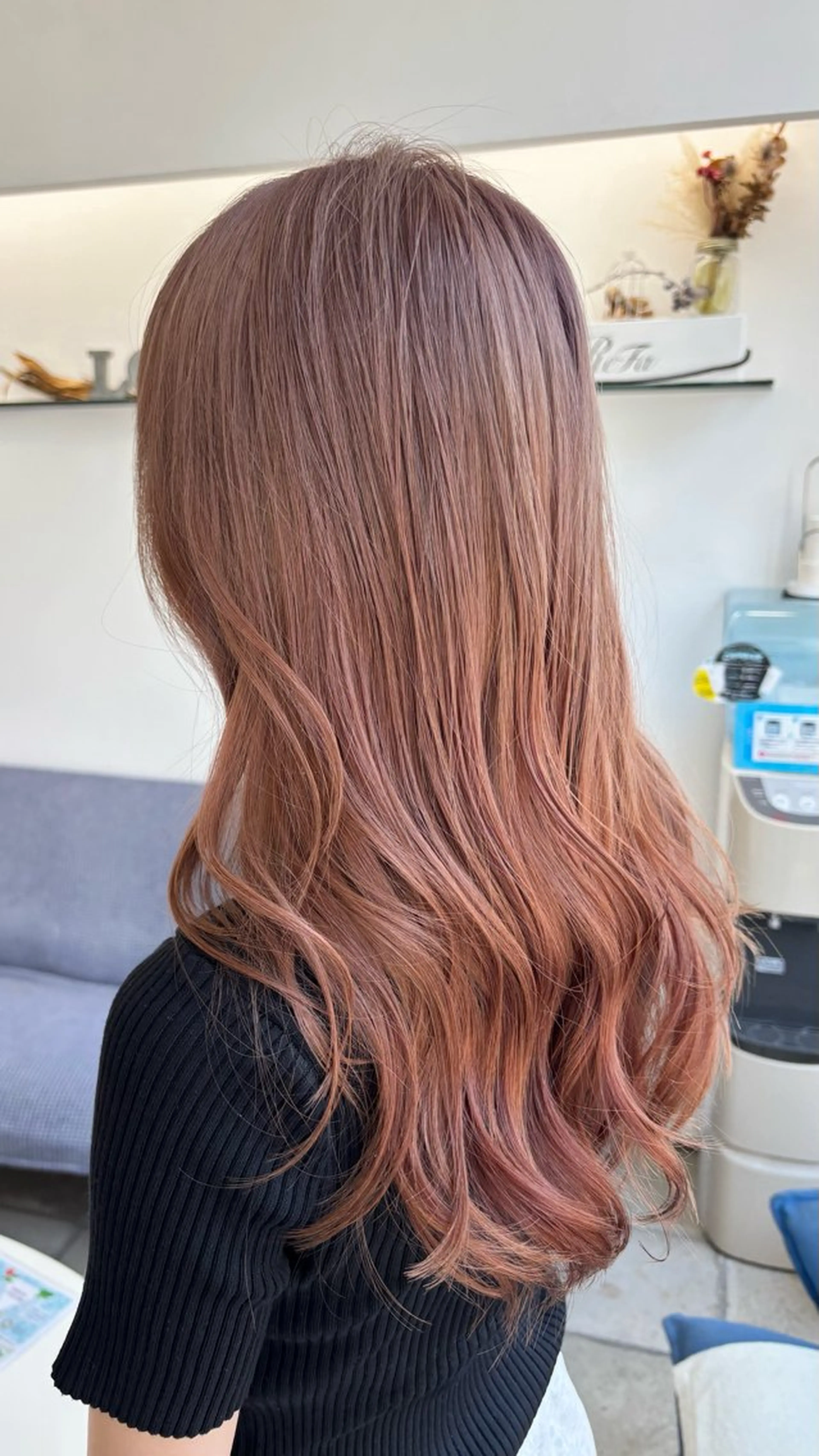 ロング カット ヘアカラー トリートメント 本山　くせ毛のカット 尾島光季のヘアスタイル