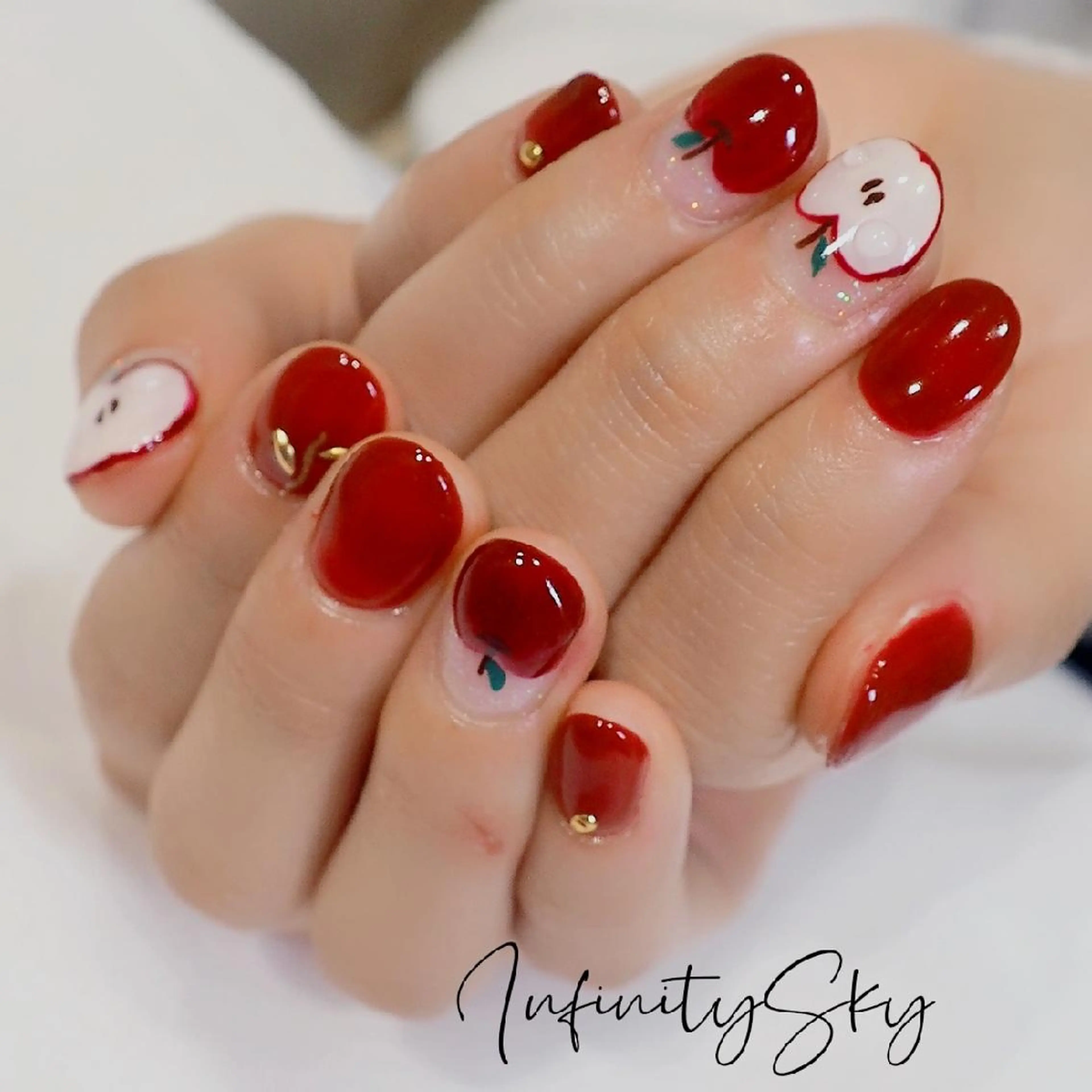 ネイル アートネイル ハンドネイル infinity skyのネイルデザイン