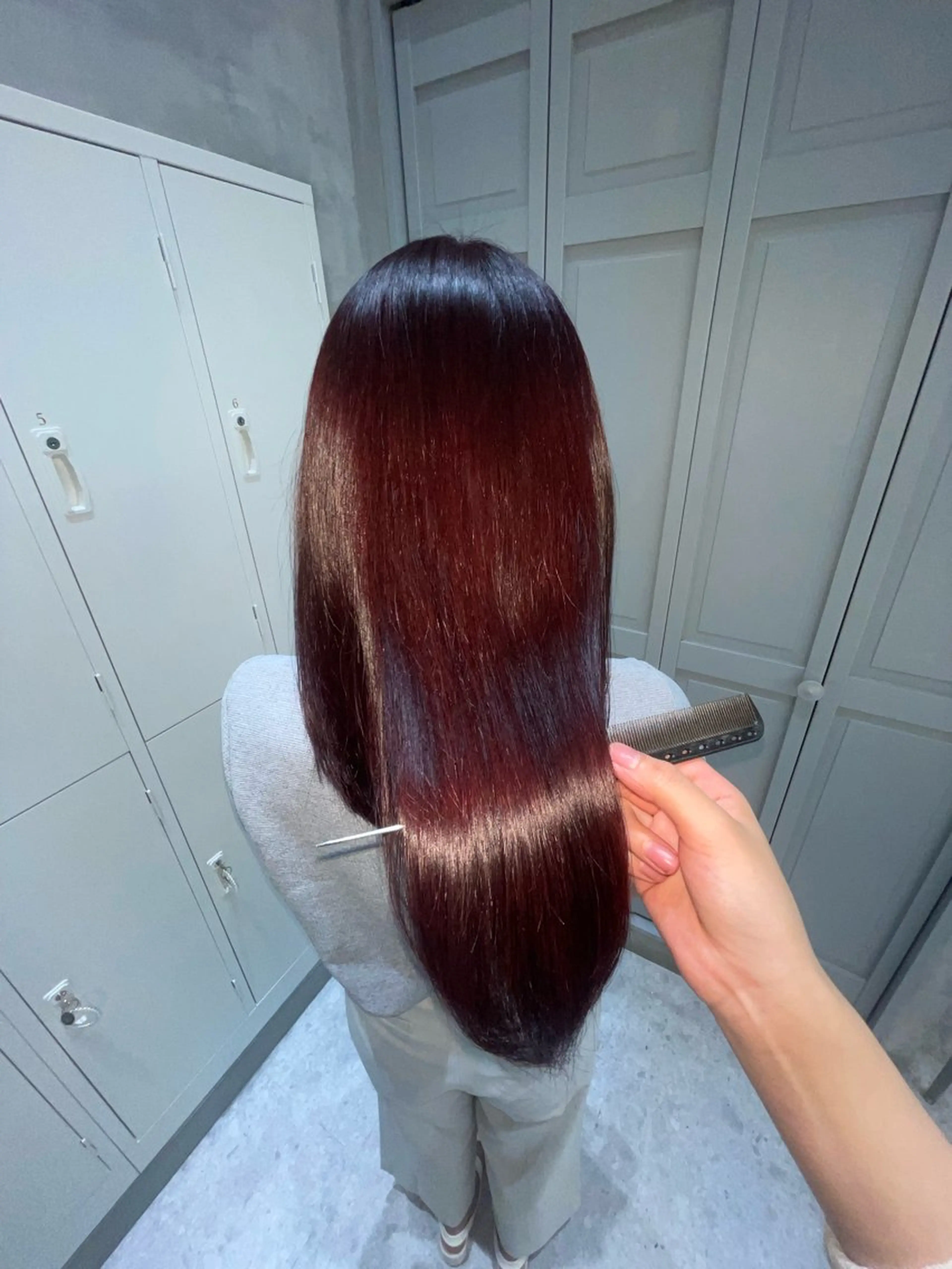 ロング 髪質改善 縮毛矯正 カット ヘアカラー 縮毛矯正 【ジーナ新宿】 大橋美月のヘアスタイル