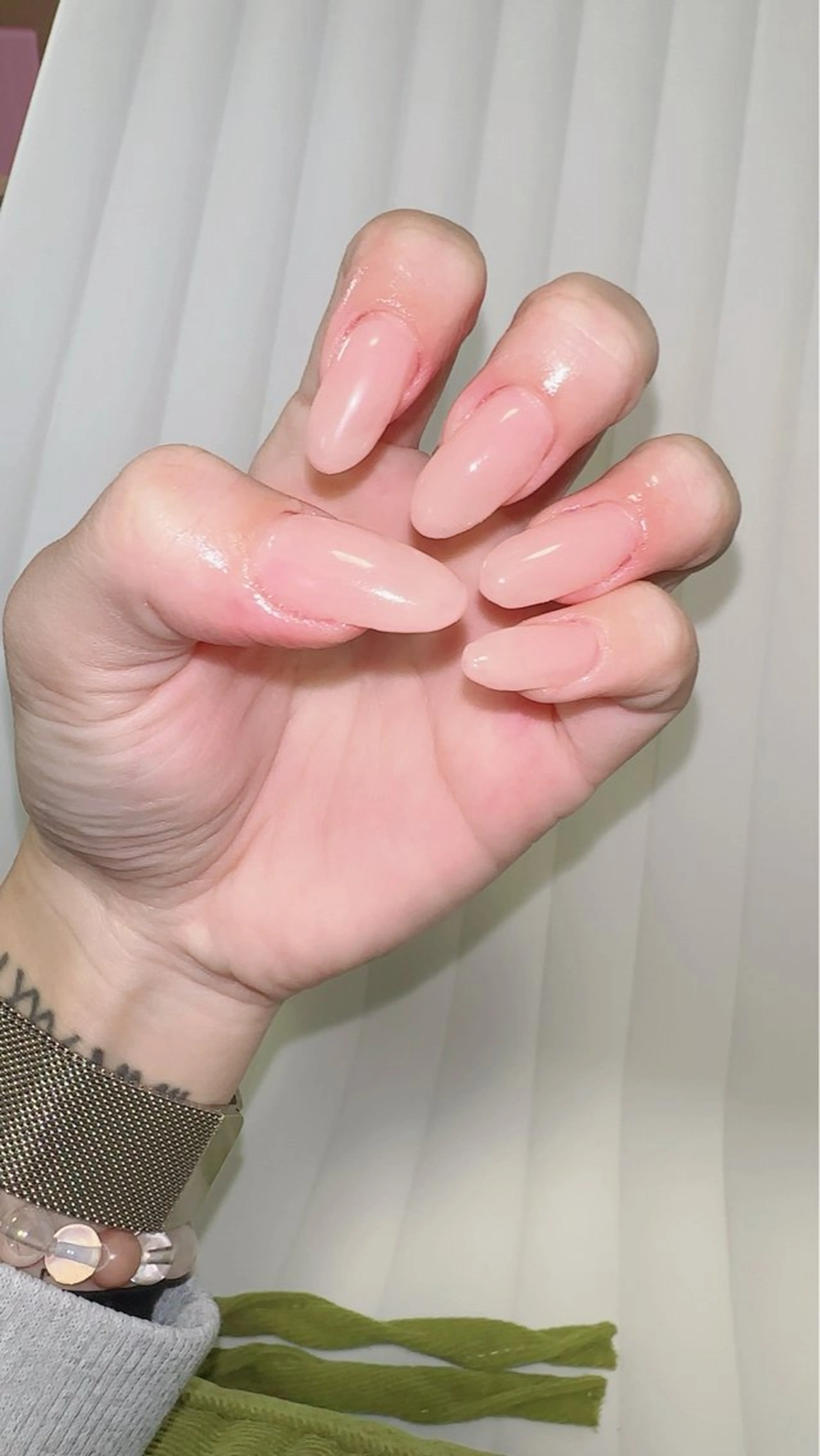 ネイル オフィスネイル ワンカラーネイル Rave所属・touma Rinaのネイルデザイン