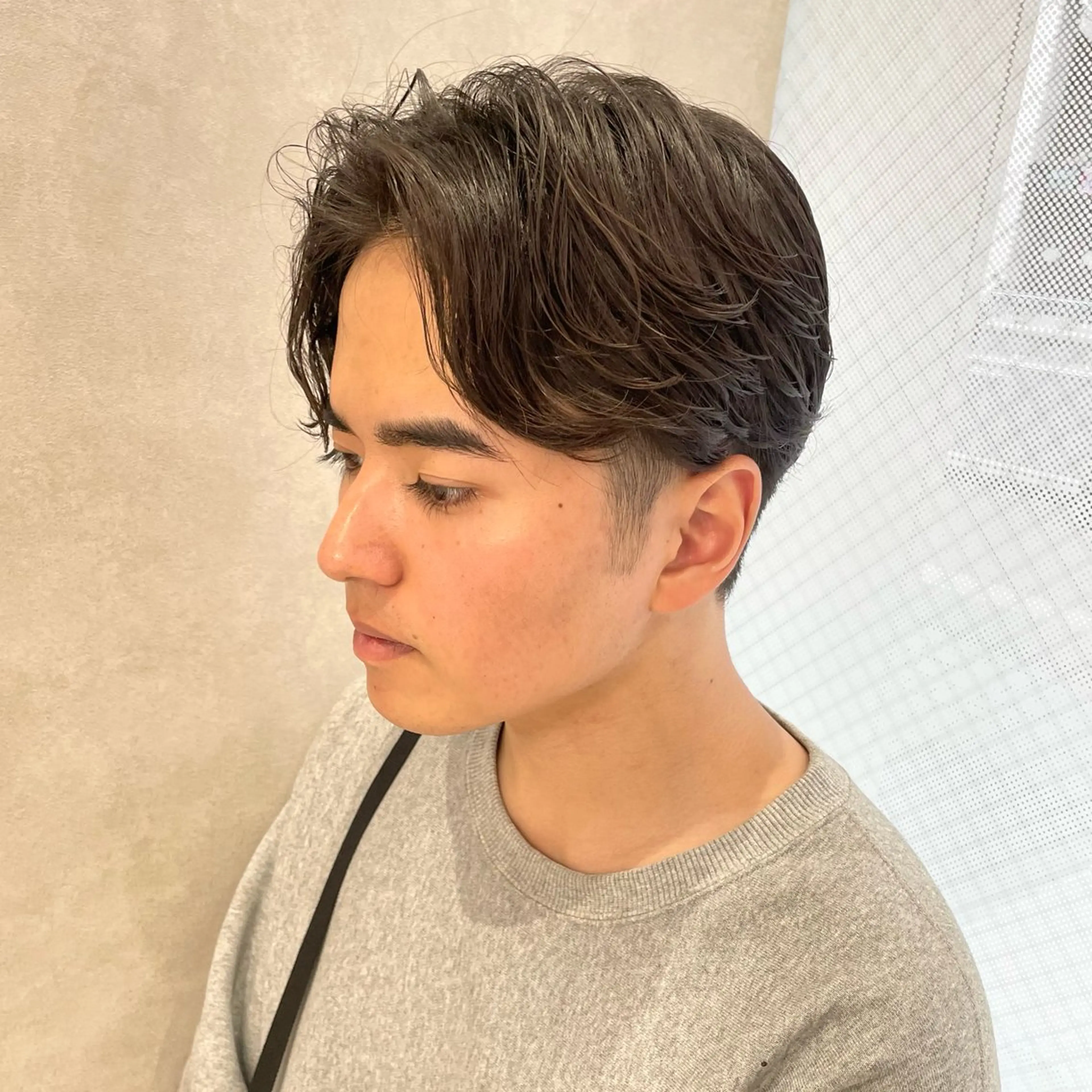 パーマ メンズ ダウンパーマ特化💎 ボブ・レイヤーりなのヘアスタイル