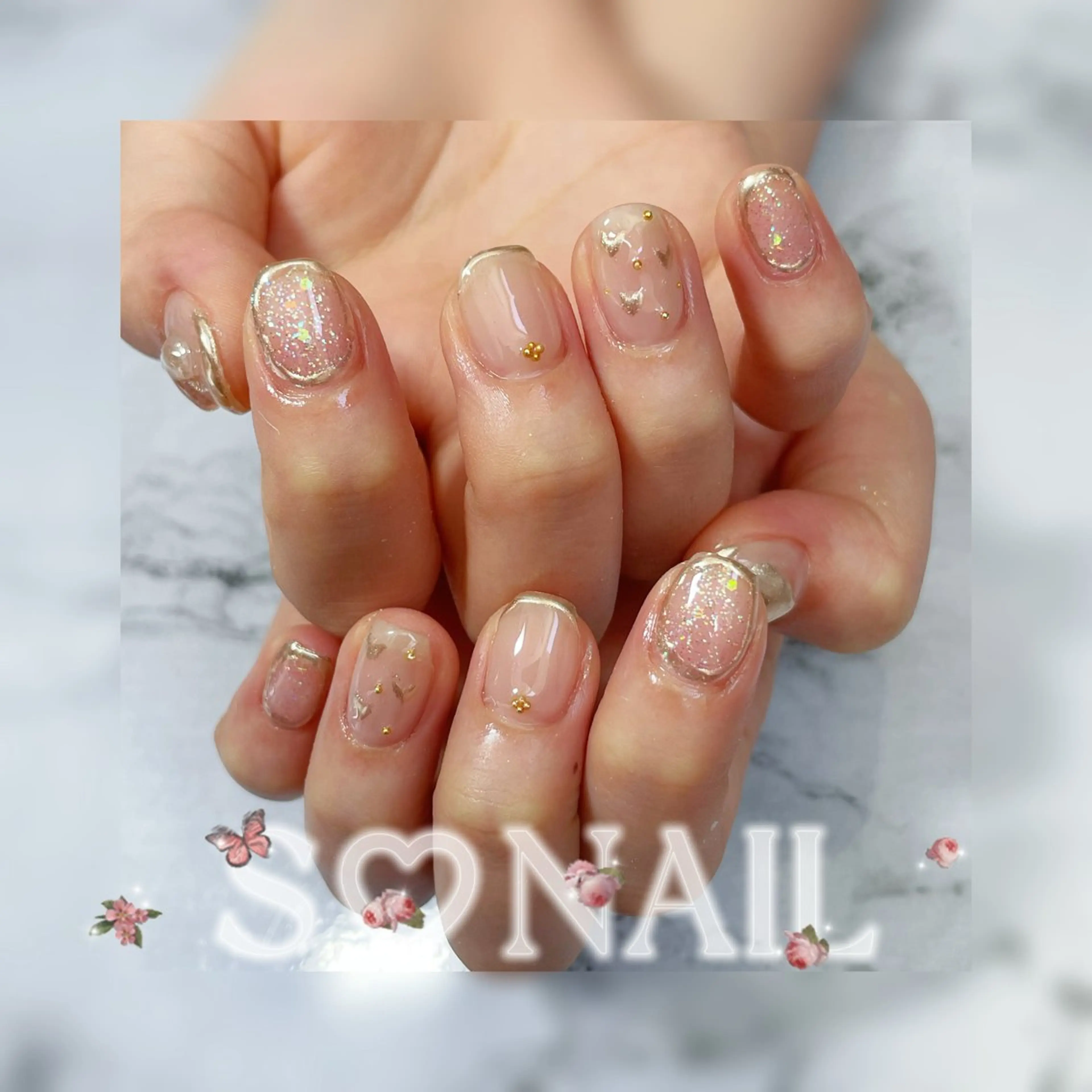 ネイル 持ち込み ハンドネイル S♡NAIL所属・S.NAIL Suuのネイルデザイン