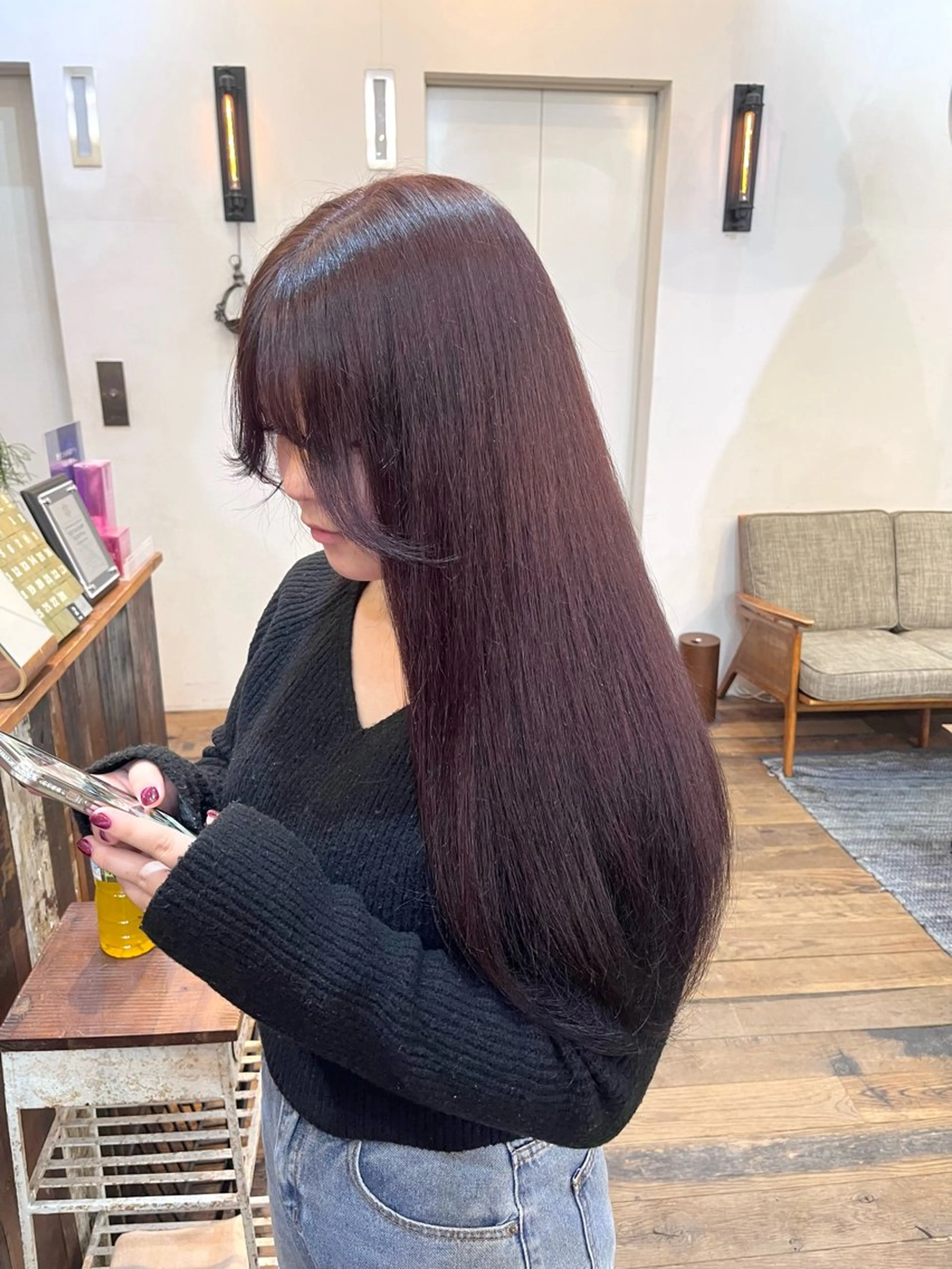 ロング ヘアカラー Belle 並木通り店所属・rena/ パーマ/カラーのヘアスタイル