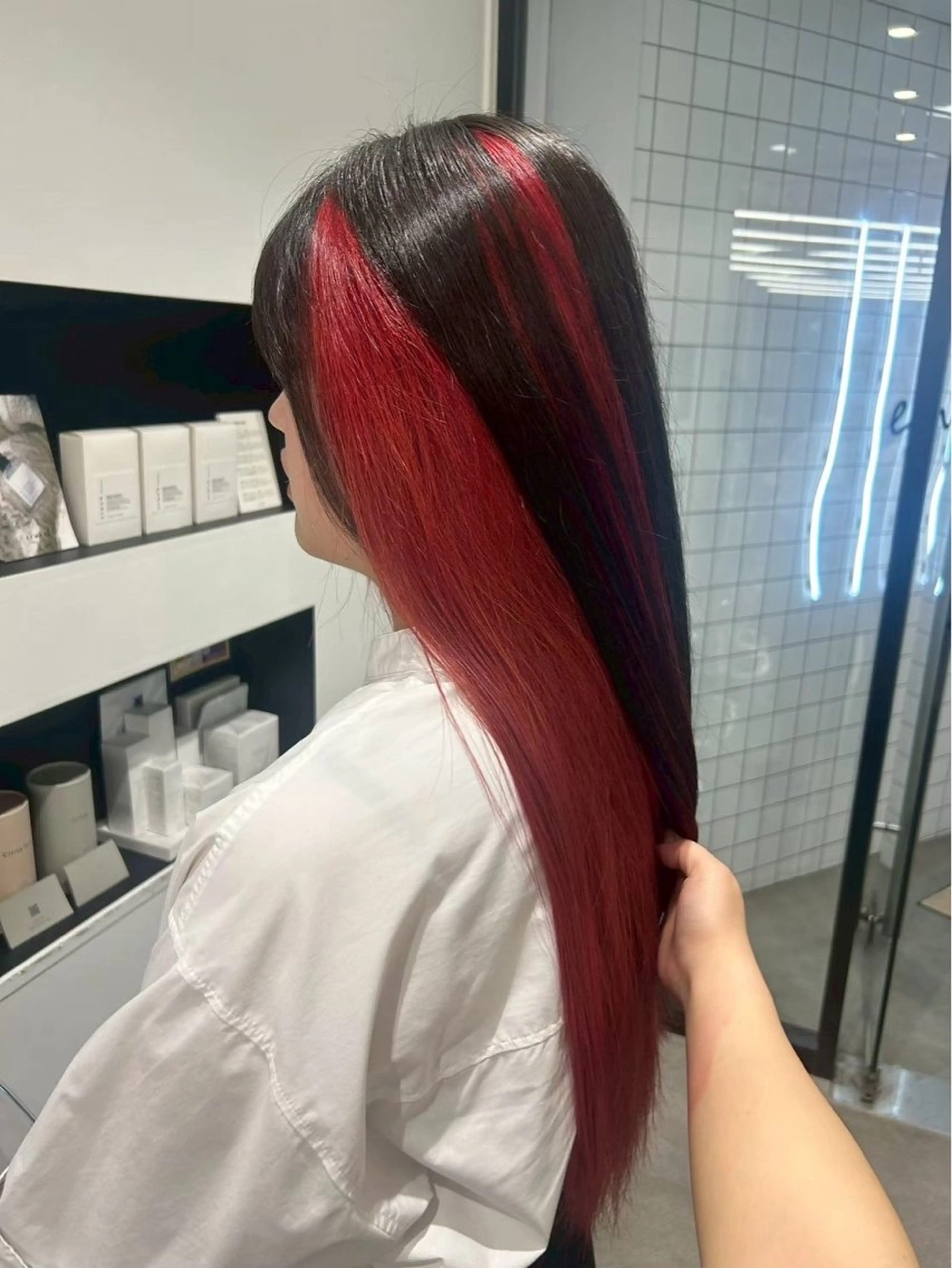 ロング カラー ヘアカラー ななみ.⋆𝜗𝜚 艶カラー/まつパのヘアスタイル