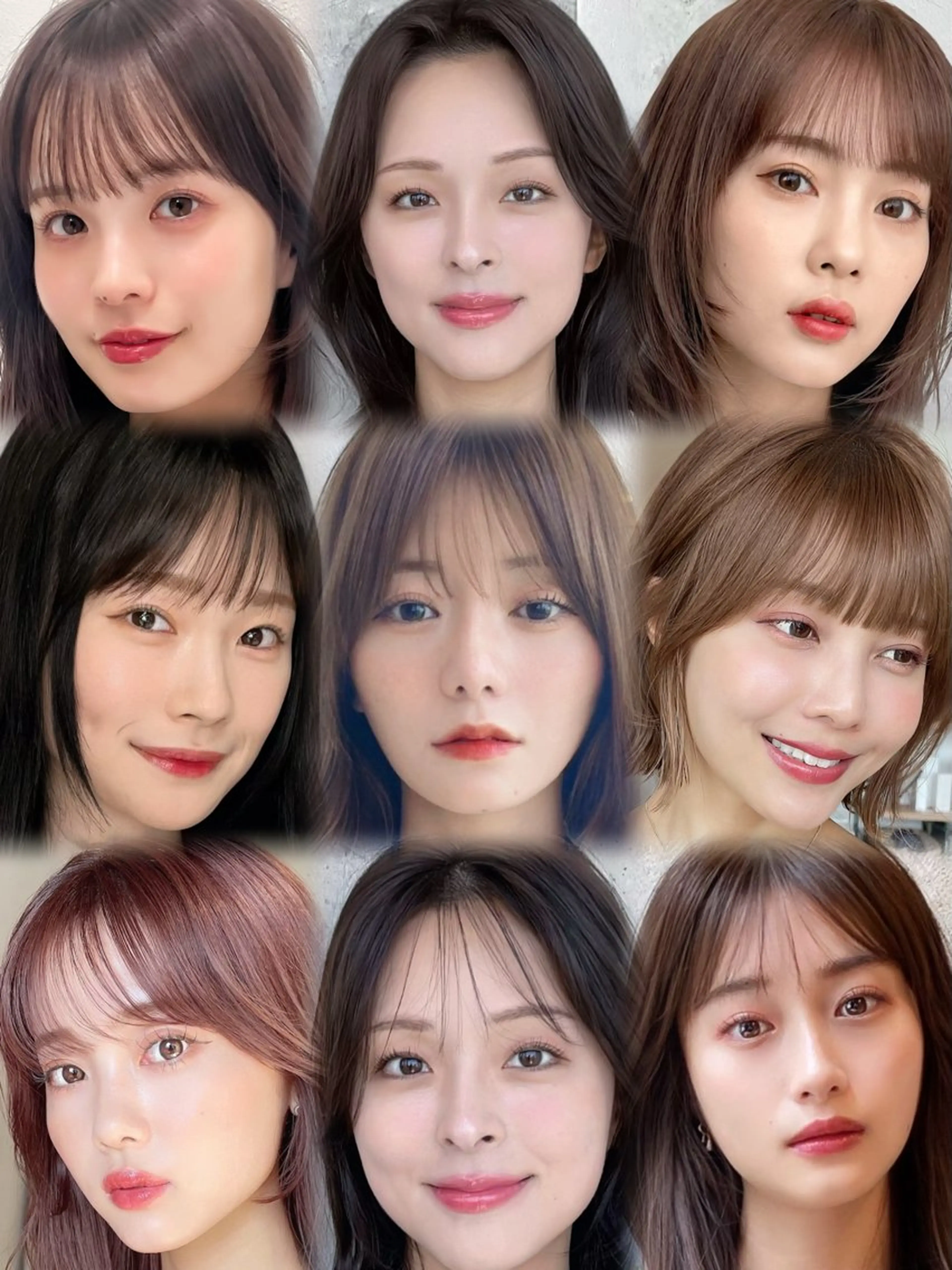 ミディアム 似合わせ/小顔/ 韓国✨KAITOのヘアスタイル