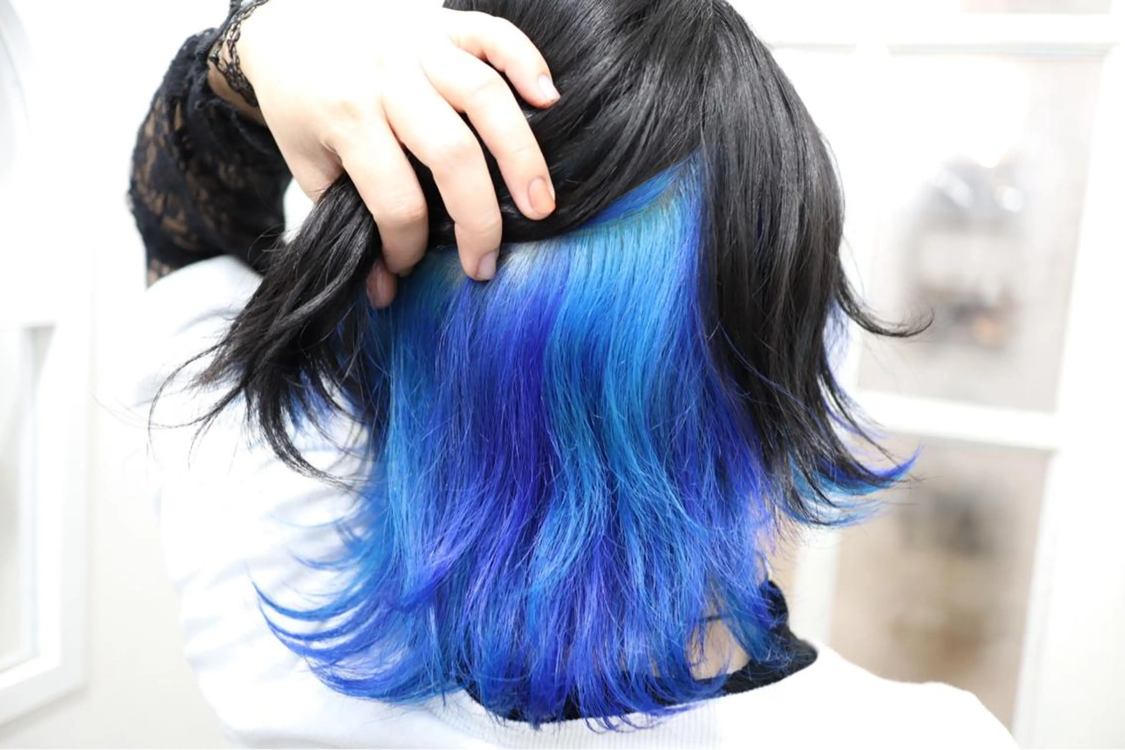 ミディアム カラー アディクシーカラー ベージュカラー ブリーチ ブルーカラー ケアブリーチ ✨池袋ブリーチ特化 Hibiki✨のヘアスタイル