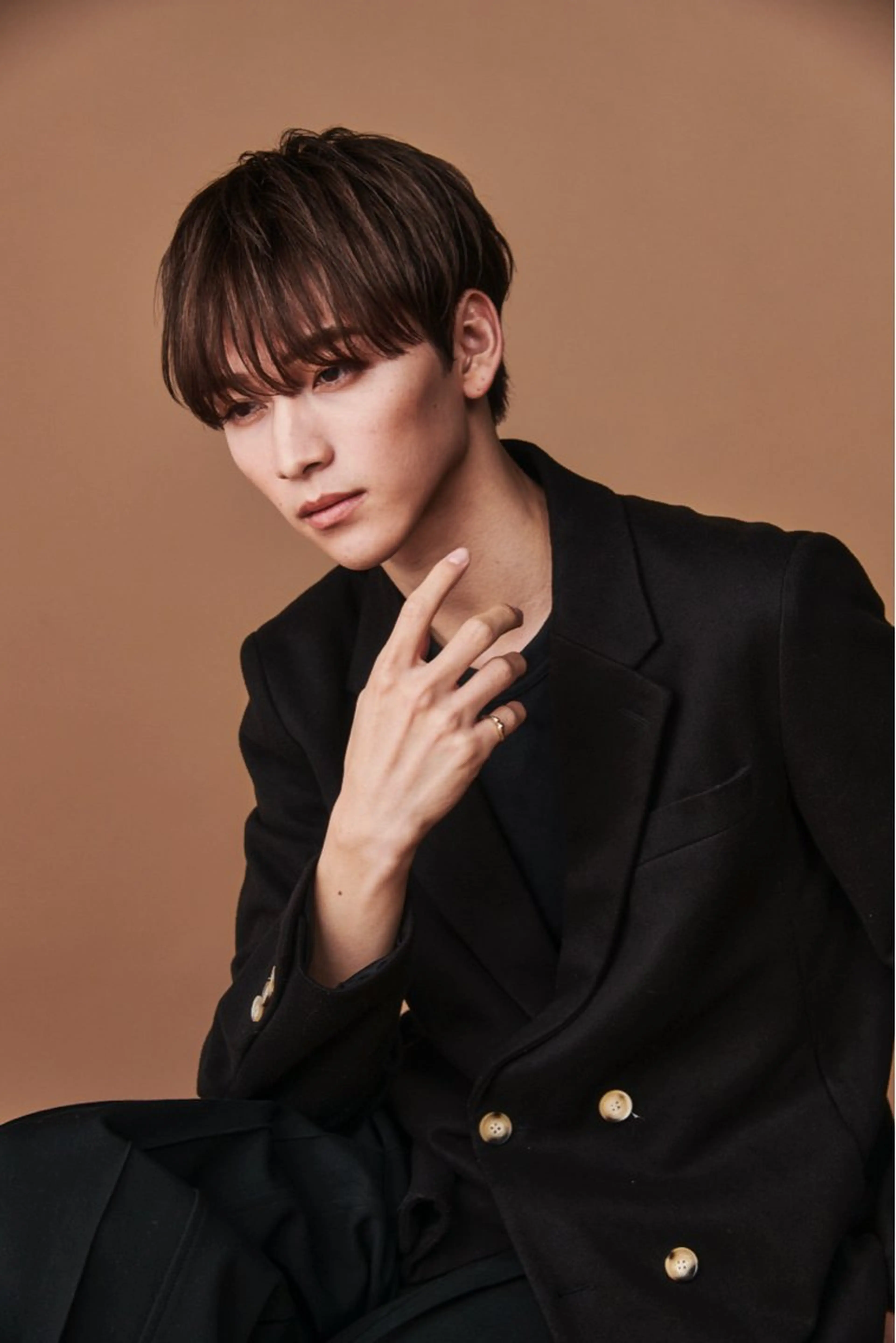 ショート カラー パーマ カット パーマ トリートメント 池袋センターパート No.1 裕大のヘアスタイル