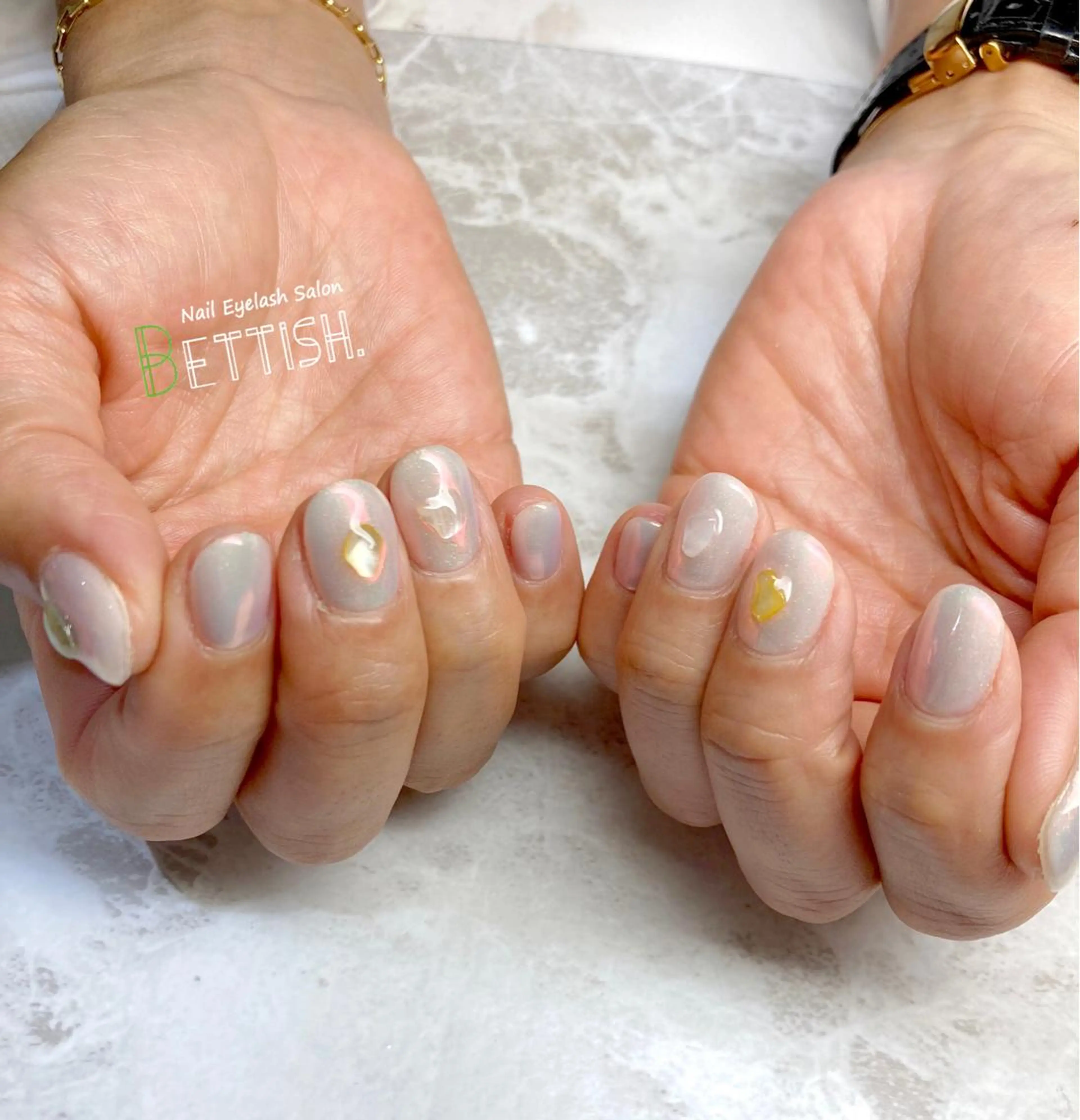 ネイル アートネイル オーロラネイル ミラーネイル ハンドネイル BETTISH. KUMIKO☺︎︎のネイルデザイン