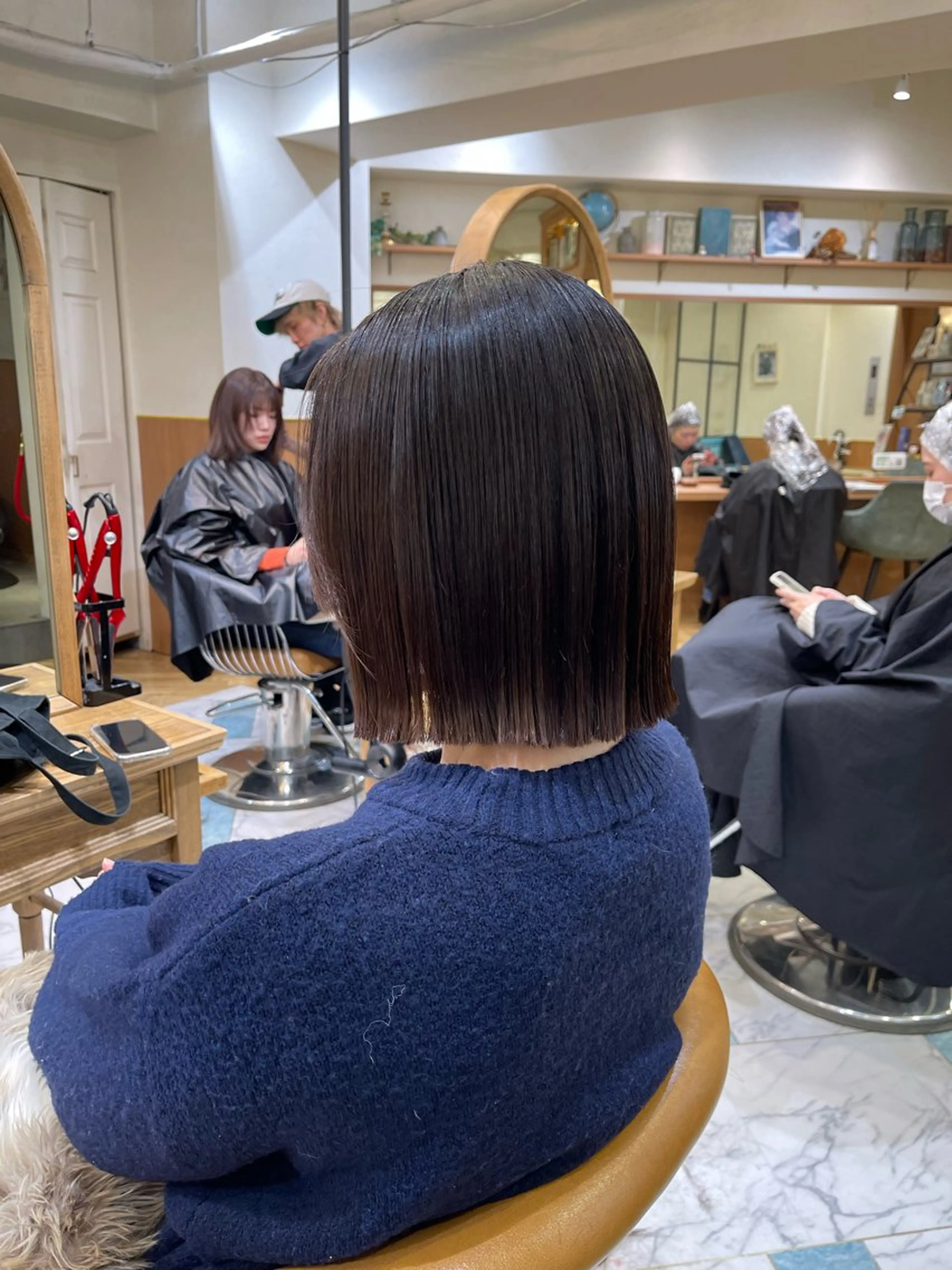 ミディアム カット 縮毛矯正 トリートメント 池袋/ボブ/ボブ矯正 髪質改善/山本のヘアスタイル