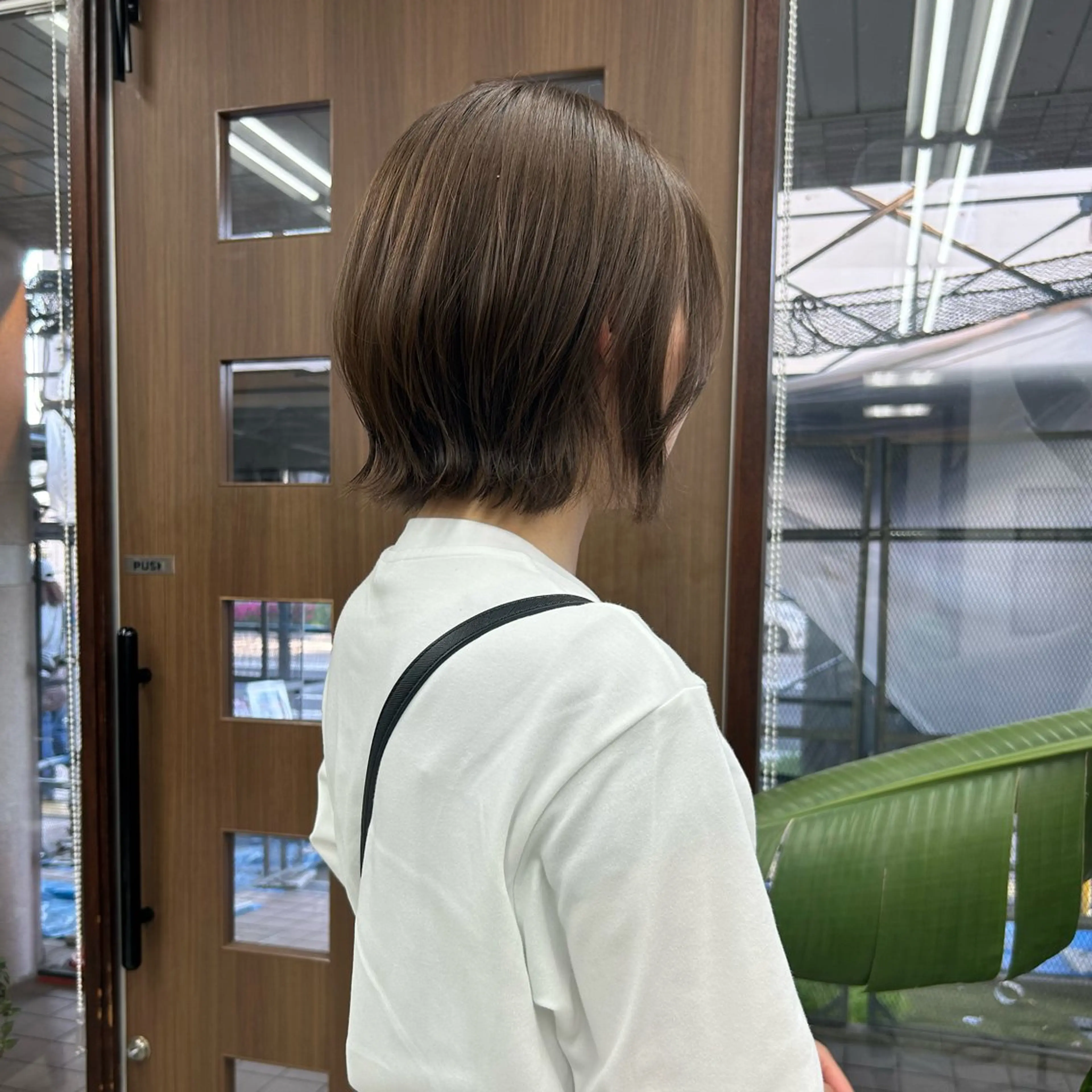 ミディアム ボブレイヤー ボブ レイヤーカット ダブルカラー/韓国 ヘア/さわのあかねのヘアスタイル