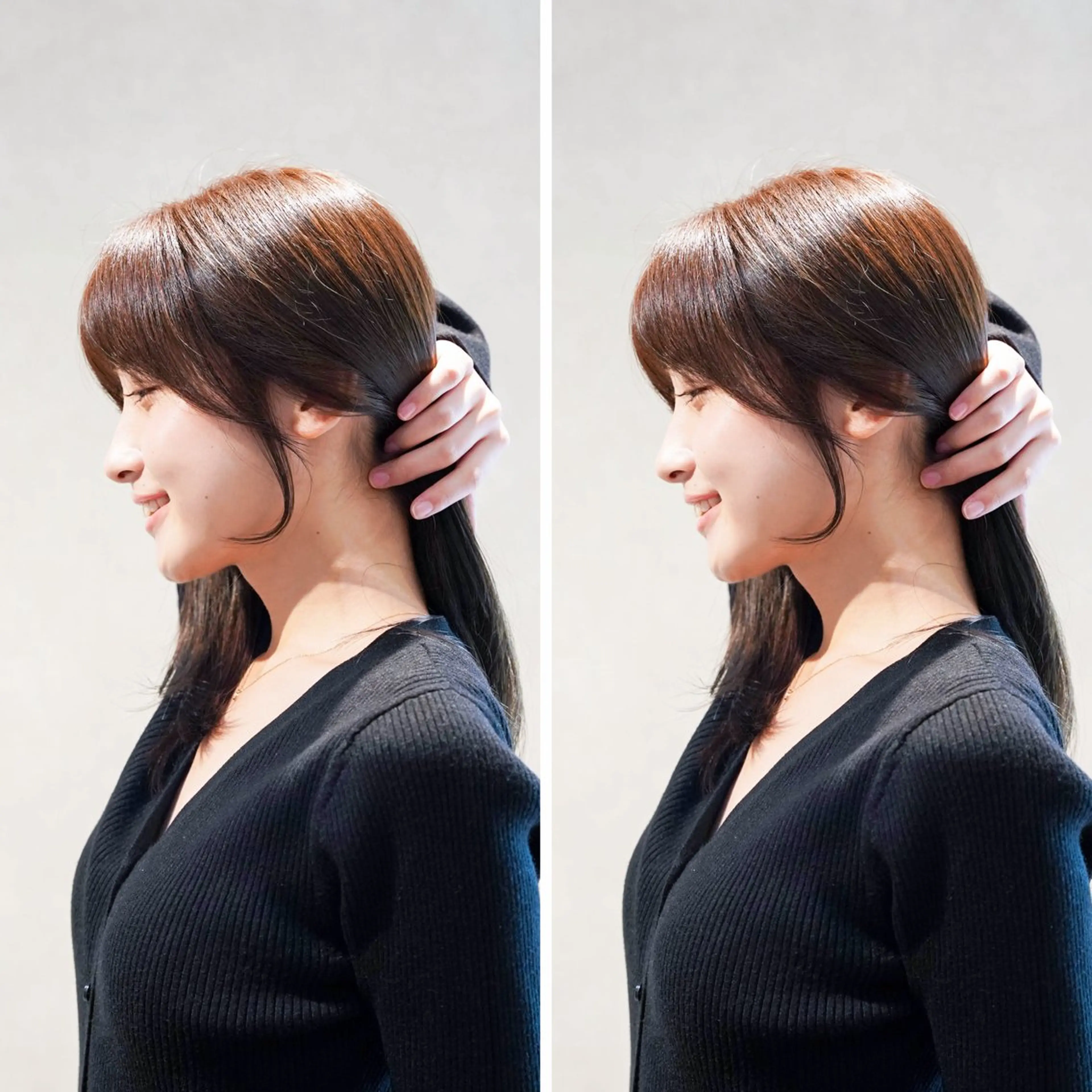 セミロング カラー ao.【アオ】南浦和　髪質改善/縮毛矯正/艶髪所属・ao. 南浦和/髪質改善のヘアスタイル