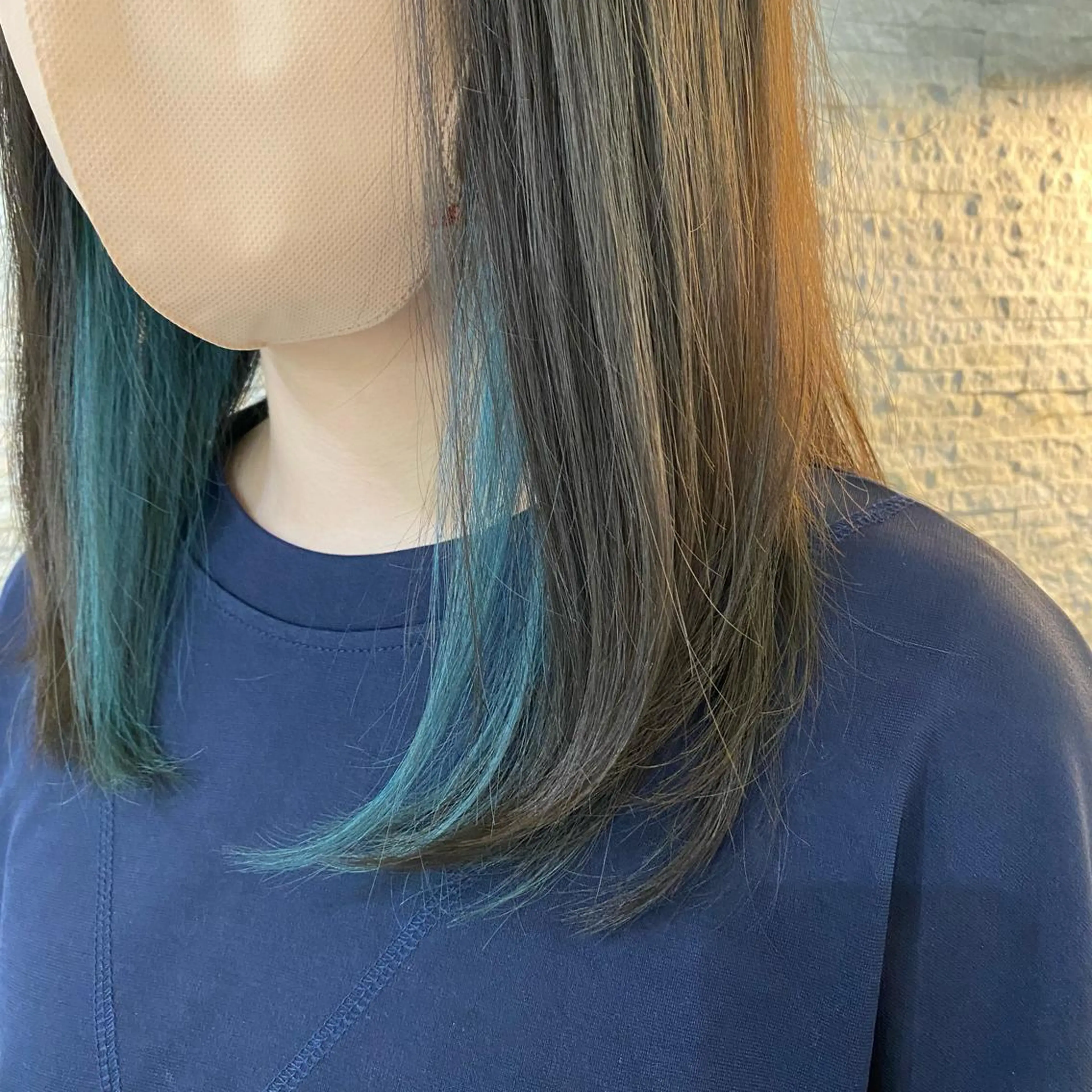 セミロング カラー インナーカラー 縮毛矯正 Agu hair TENOE大宮氷川参道店所属・☀️透明感艶感カラー 増田魁土☀️のヘアスタイル