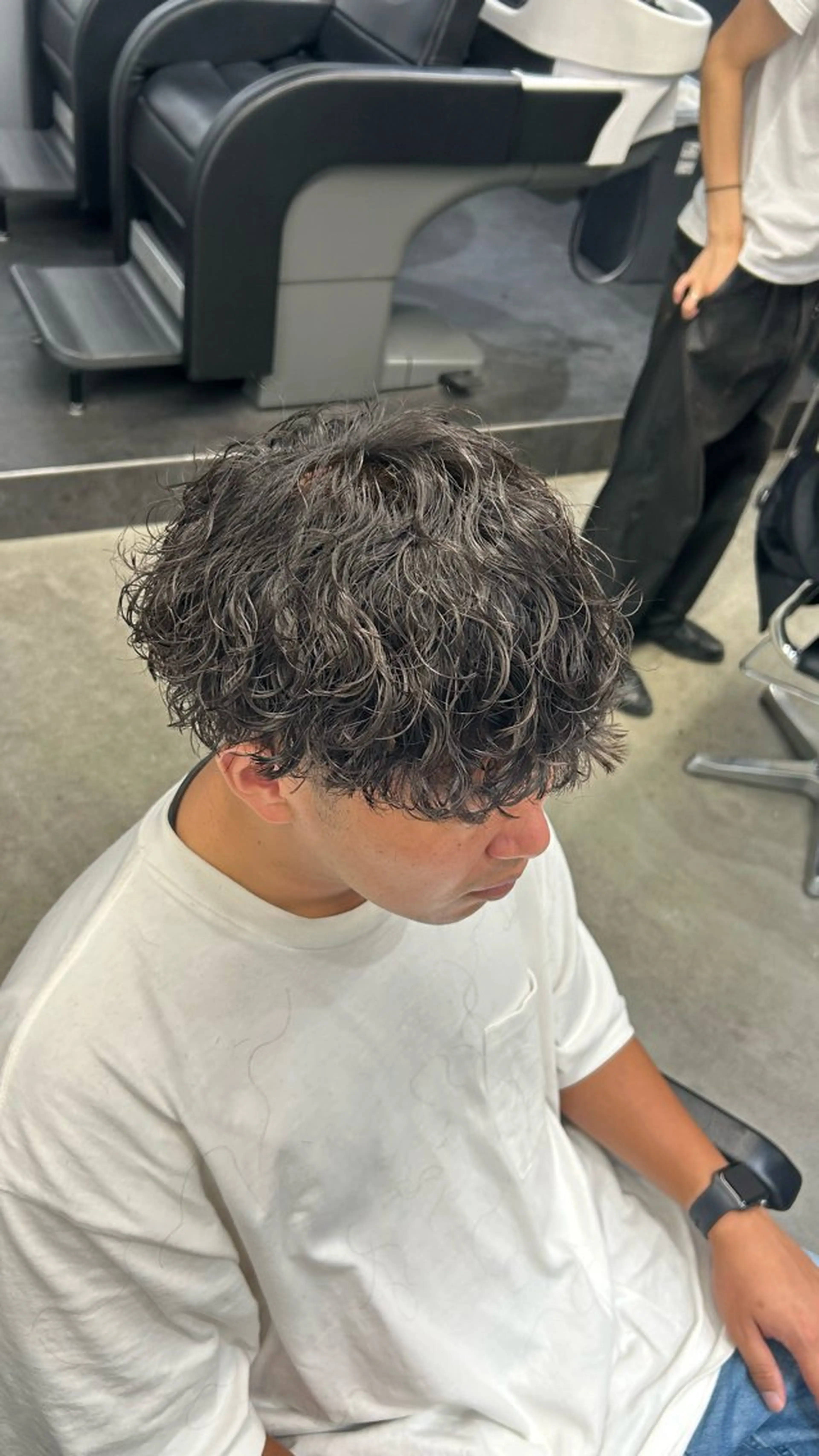 パーマ メンズ 藤平海音/fifth PARKのヘアスタイル