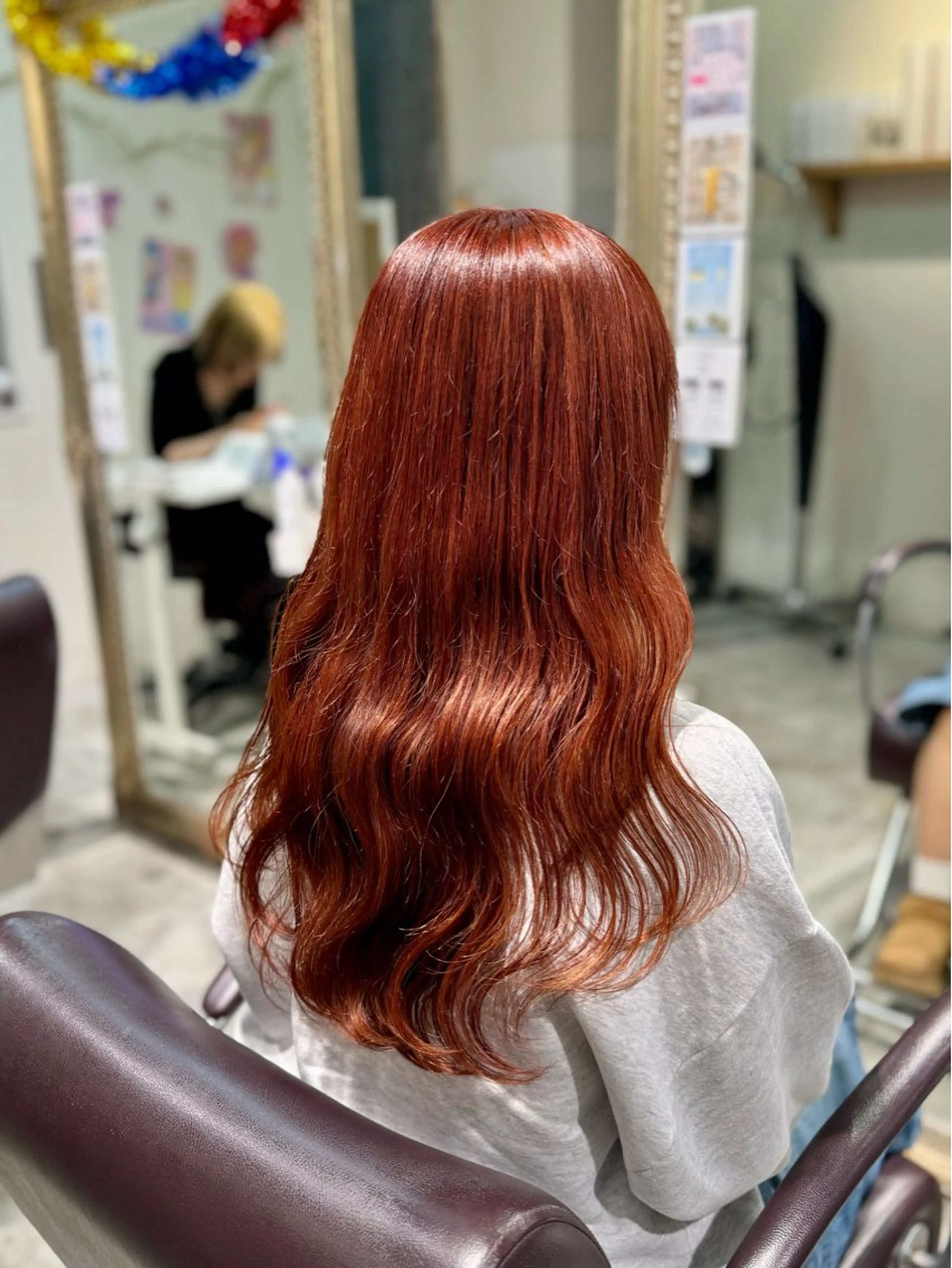 セミロング ヘアカラー ハイトーン/ネイル /ミウ 🌺❤︎のネイルデザイン