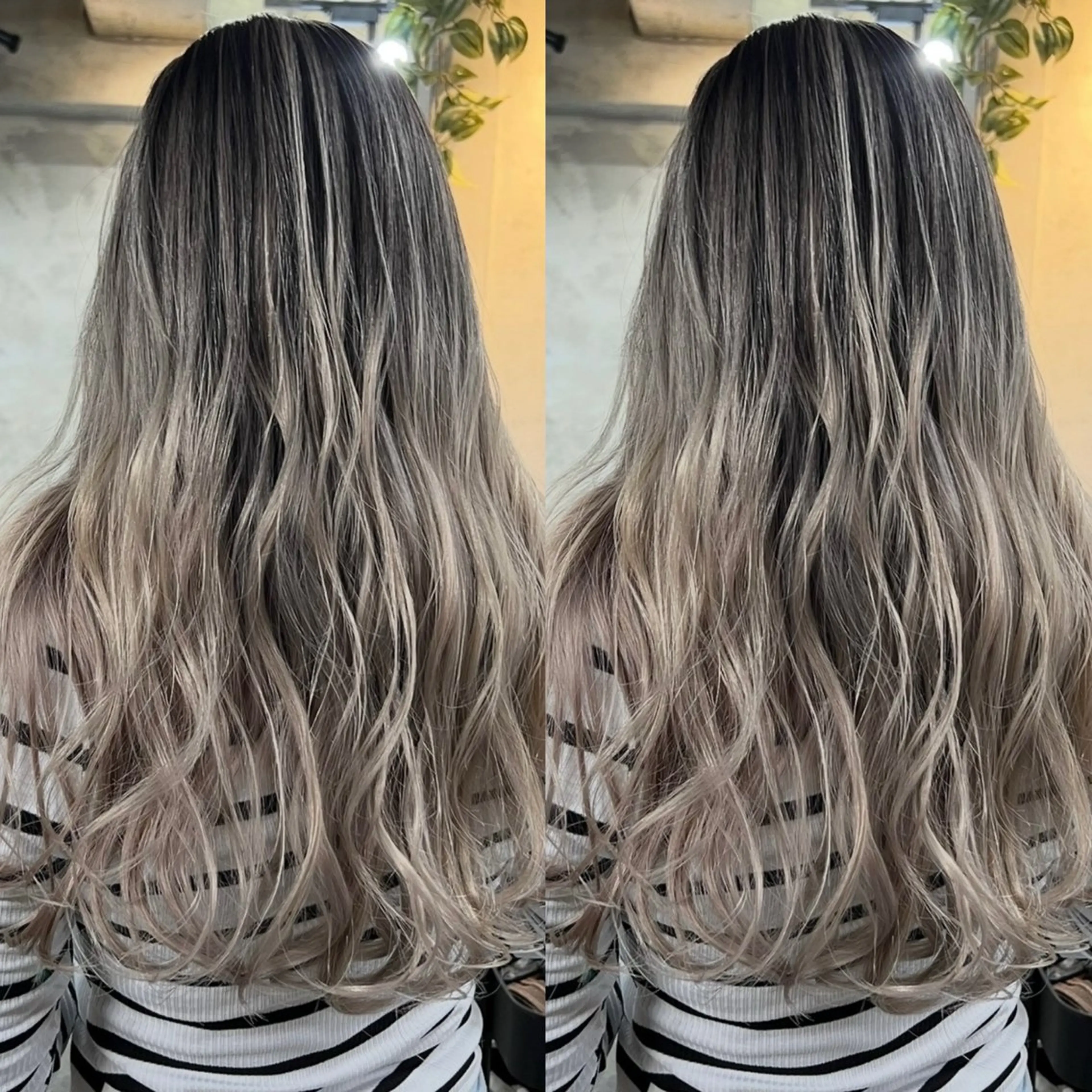 ロング レイヤーカット ヘアカラー トリートメント apollo yokohama所属・バレイヤージュ横浜 ハイライトのヘアスタイル