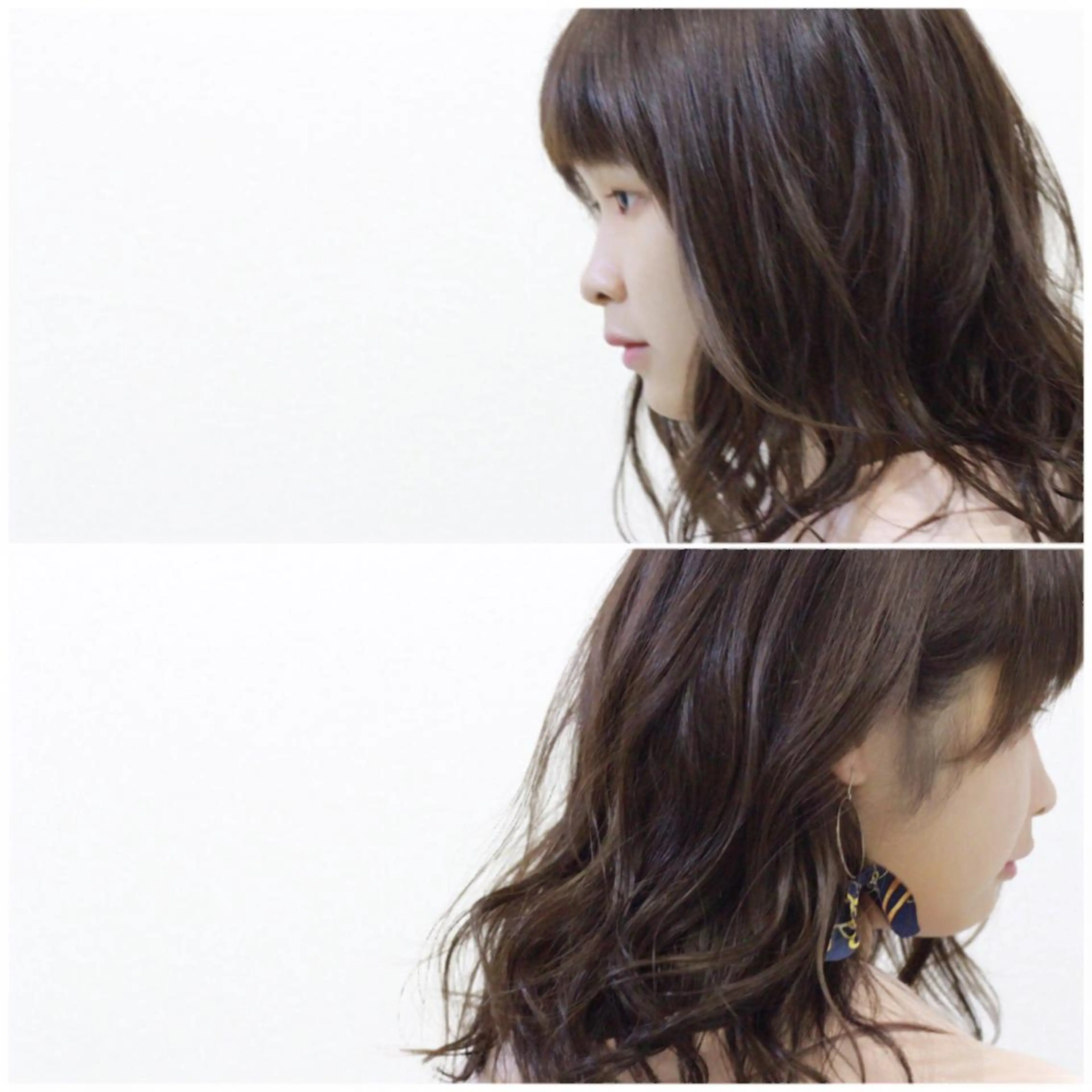 ミディアム カラー ベージュカラー Viage （ビアージュ）のヘアスタイル