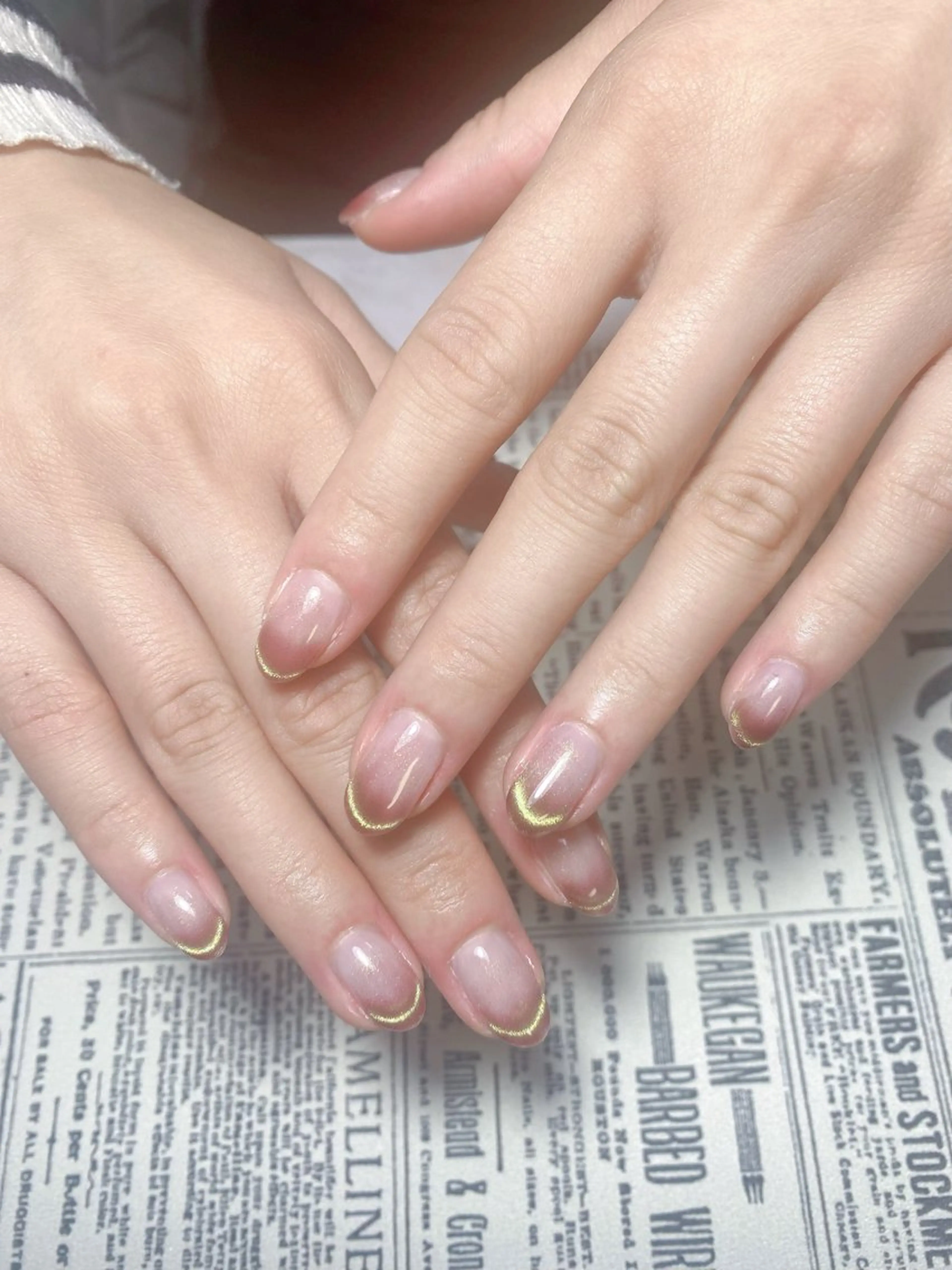 ネイル アートネイル フレンチネイル ジェルネイル グラデーション 韓国ネイル Nail Salon kihi大塚店のネイルデザイン