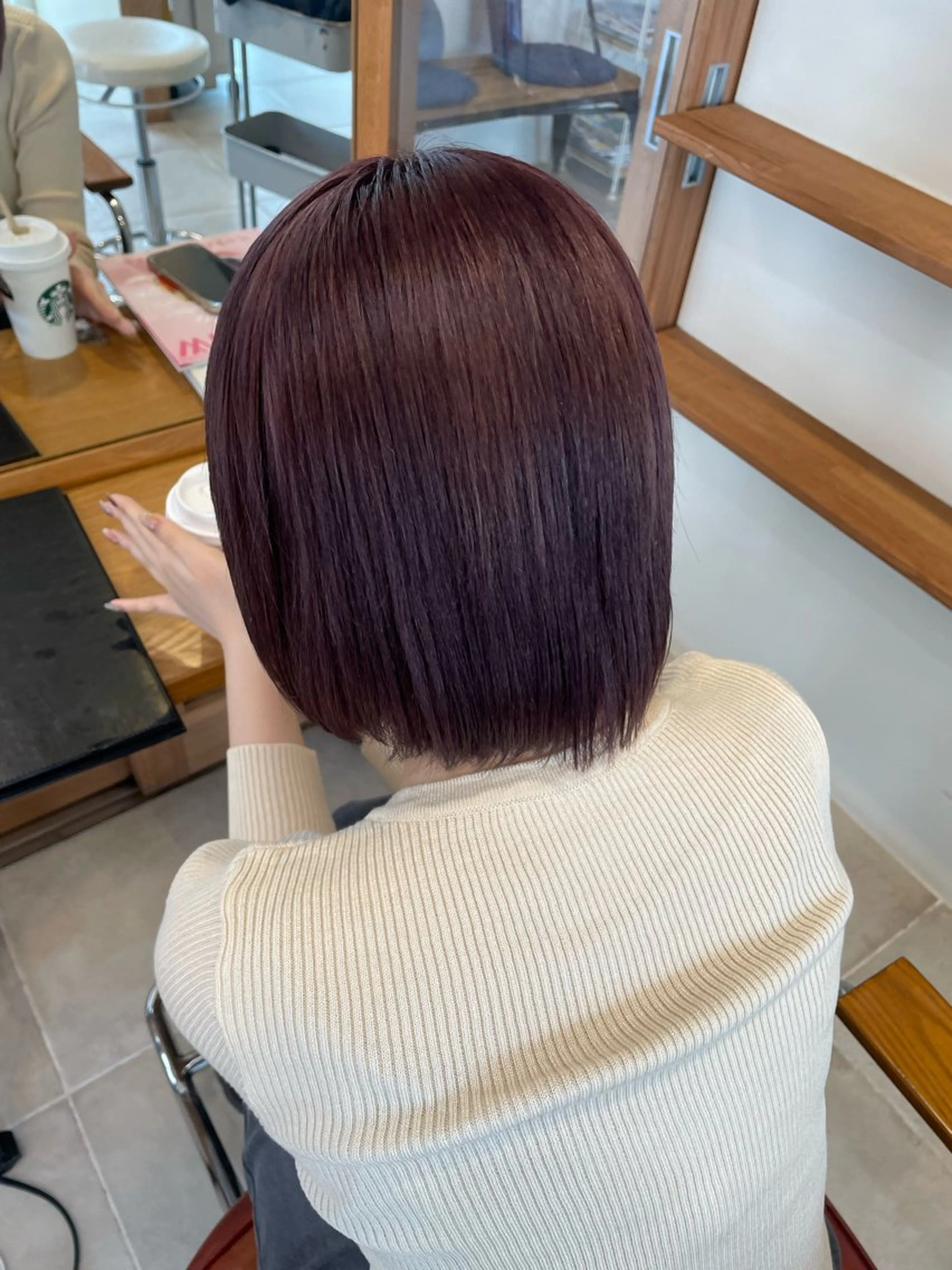 カラー ブリーチ ラベンダーカラー ラベンダーピンク ピンクカラー ヘアカラー 竹広綾乃/ 艶カラーのヘアスタイル