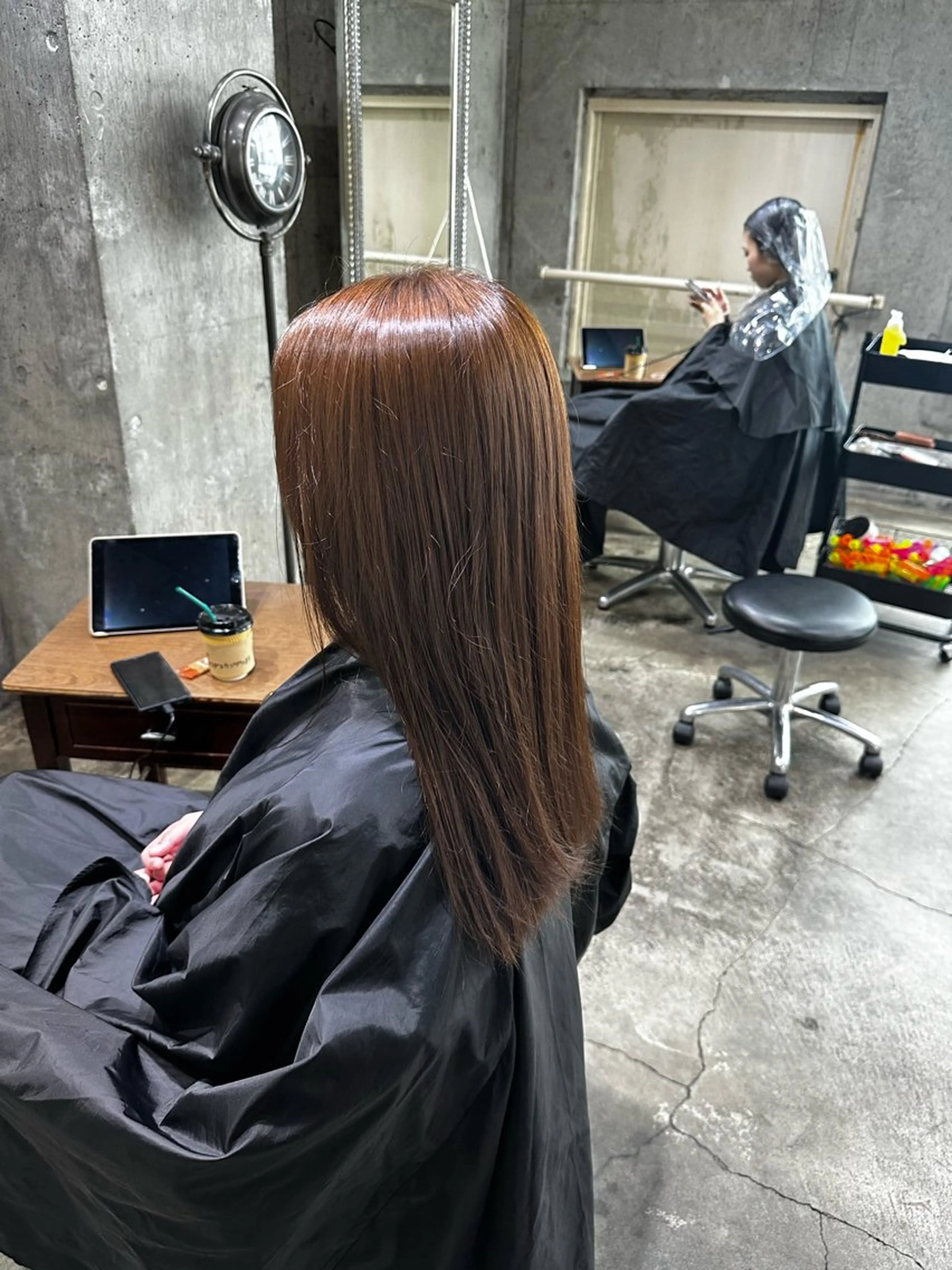 ロング ヘアカラー トリートメント 【💎ツヤ髪💎】 ダメージレスカラー✨のヘアスタイル