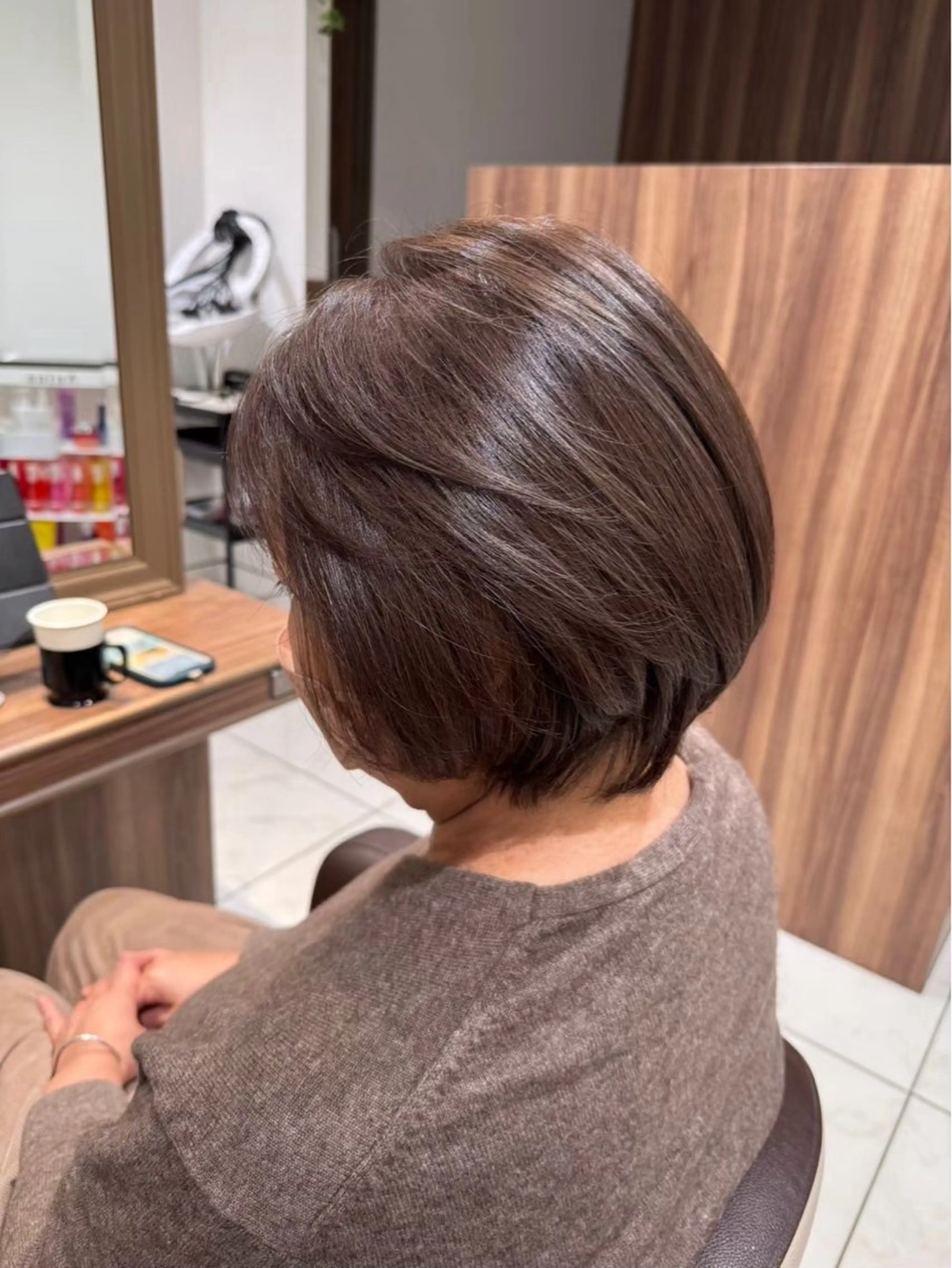 白髪染めの写真