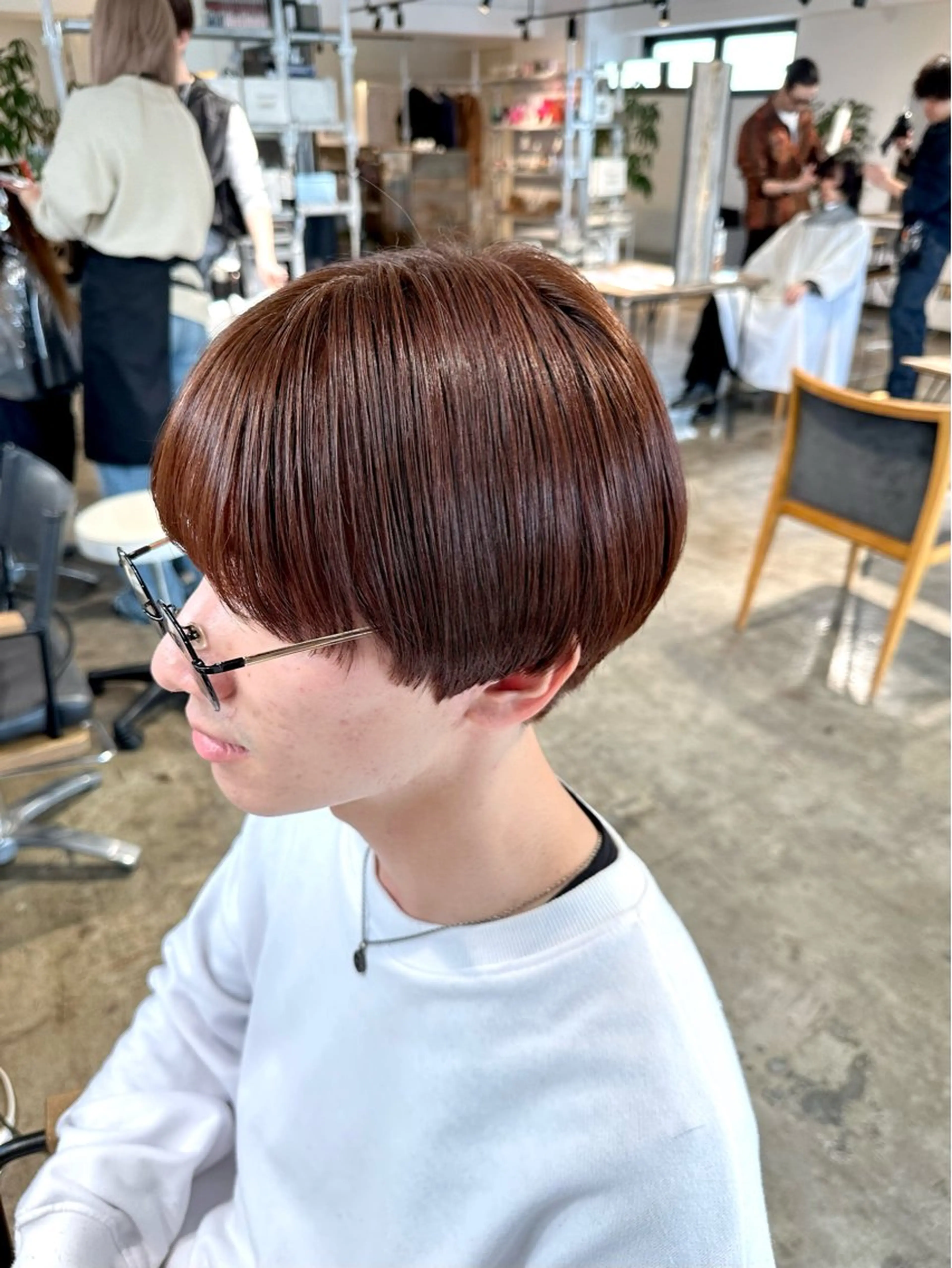 メンズ マッシュ メンズパーマ シースルーマッシュ カット ヘアカラー トリートメント 骨格補正施術/メンズ 専門美容師/YUYAのヘアスタイル