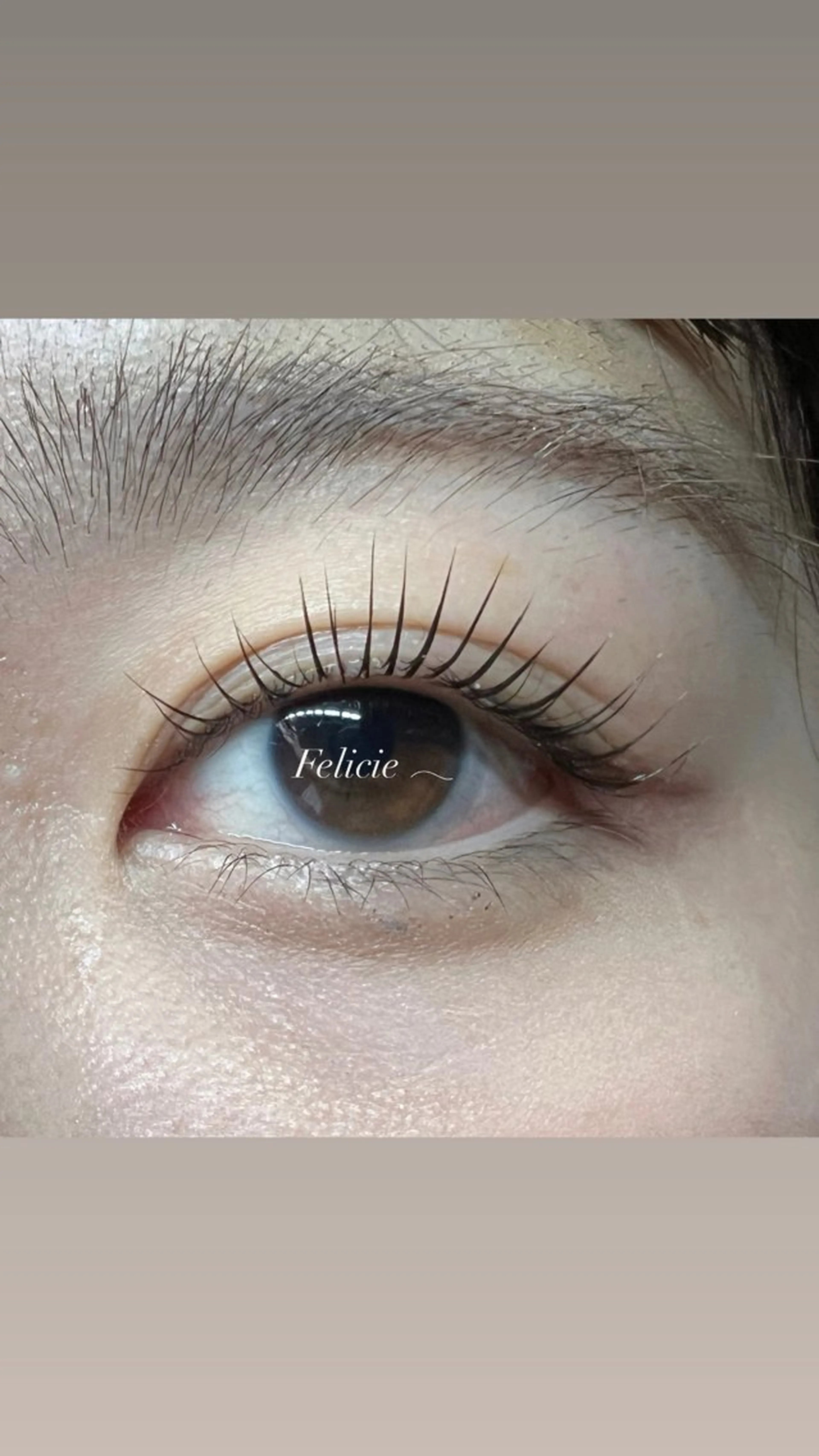 マツエク・マツパ パリジェンヌラッシュリフト マツパ Felicie＊ Sayakaのマツエク・マツパデザイン