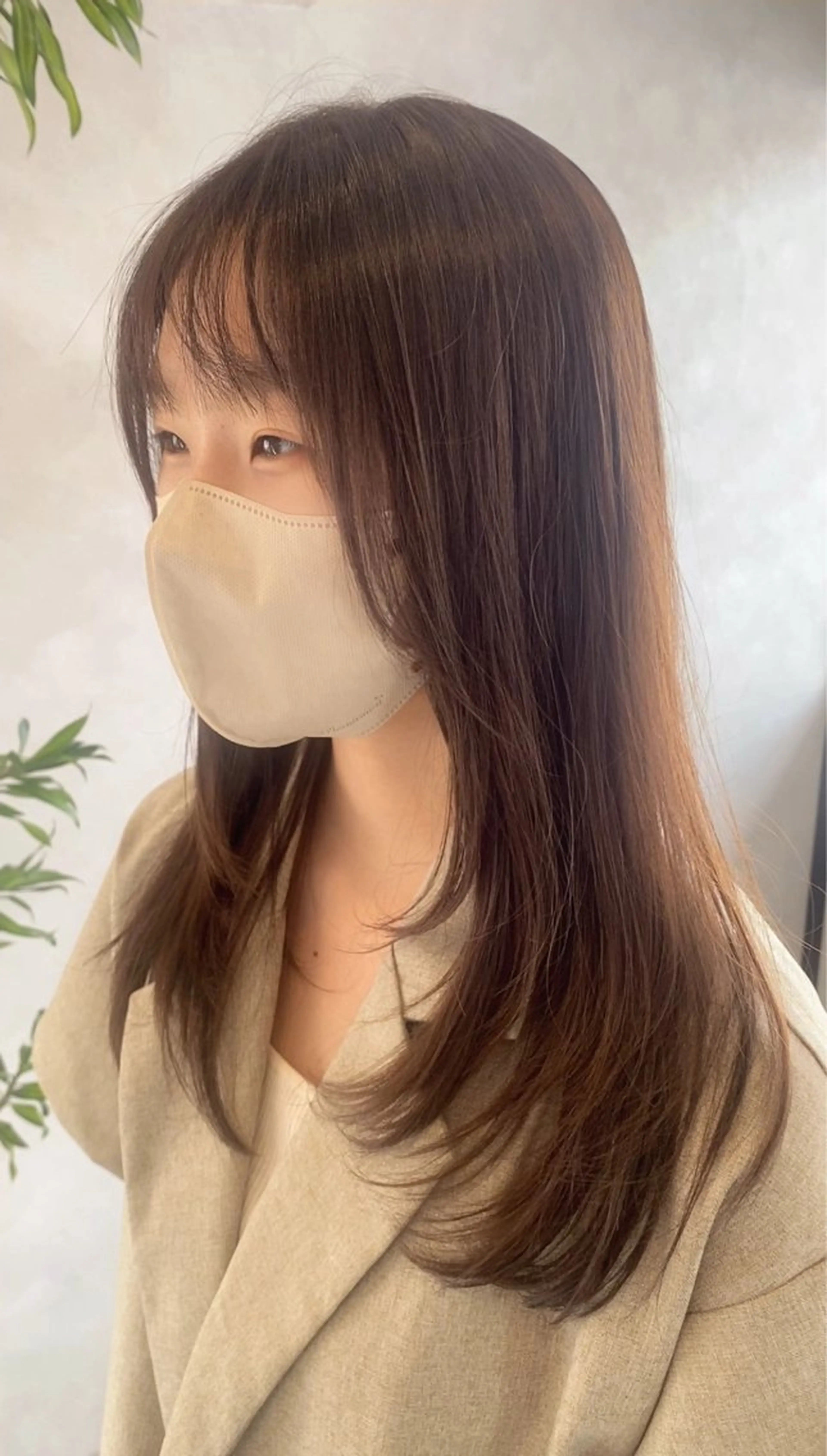 ロング カラー ブラウンカラー 透明感カラー レイヤーカット カット ヘアカラー 大林　恵理 【Agu 屋島】のヘアスタイル