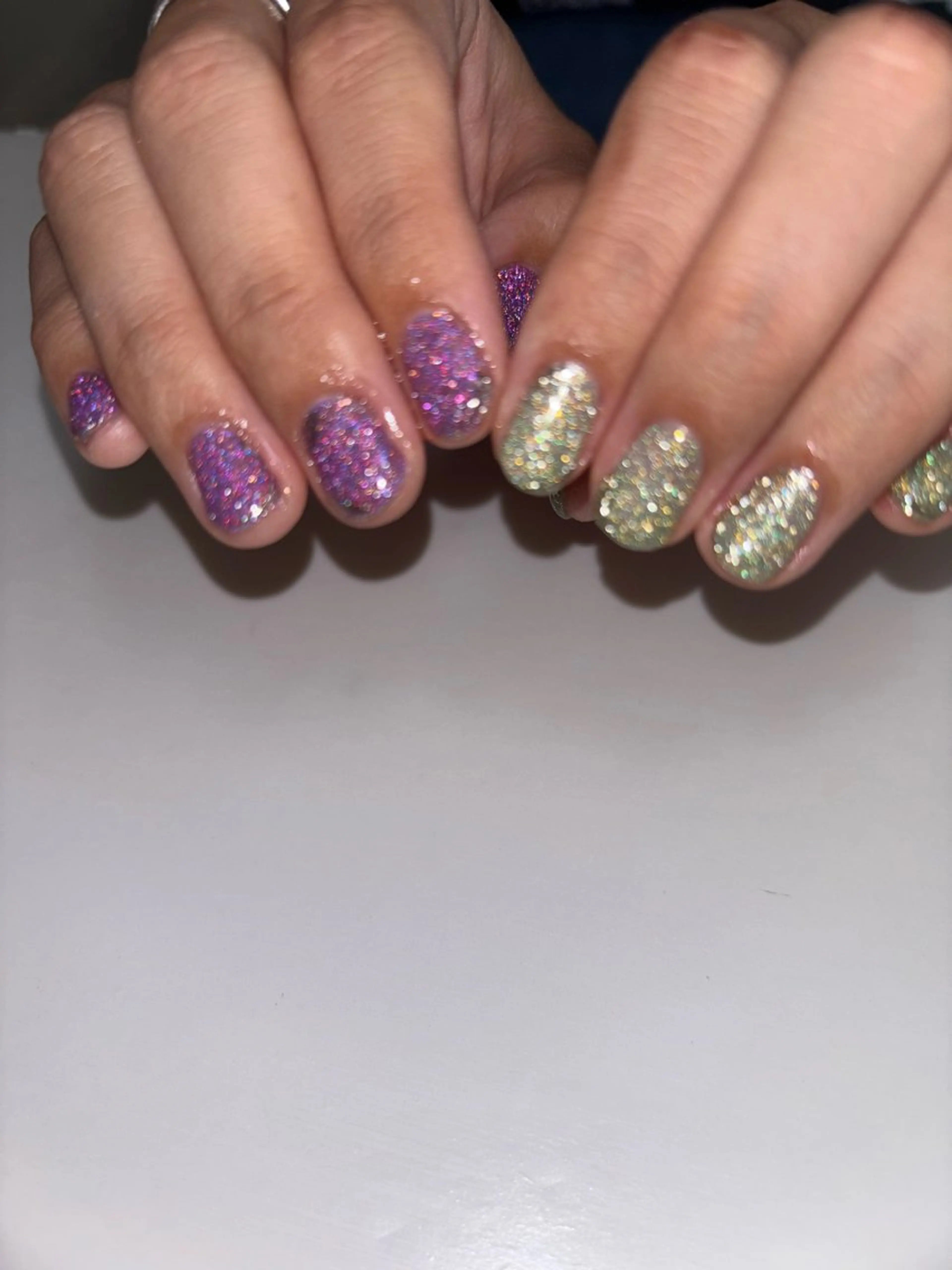 ネイル アートネイル フラッシュネイル ラメ(グリッター) ミラーネイル is.nail 🌷sonokoのネイルデザイン