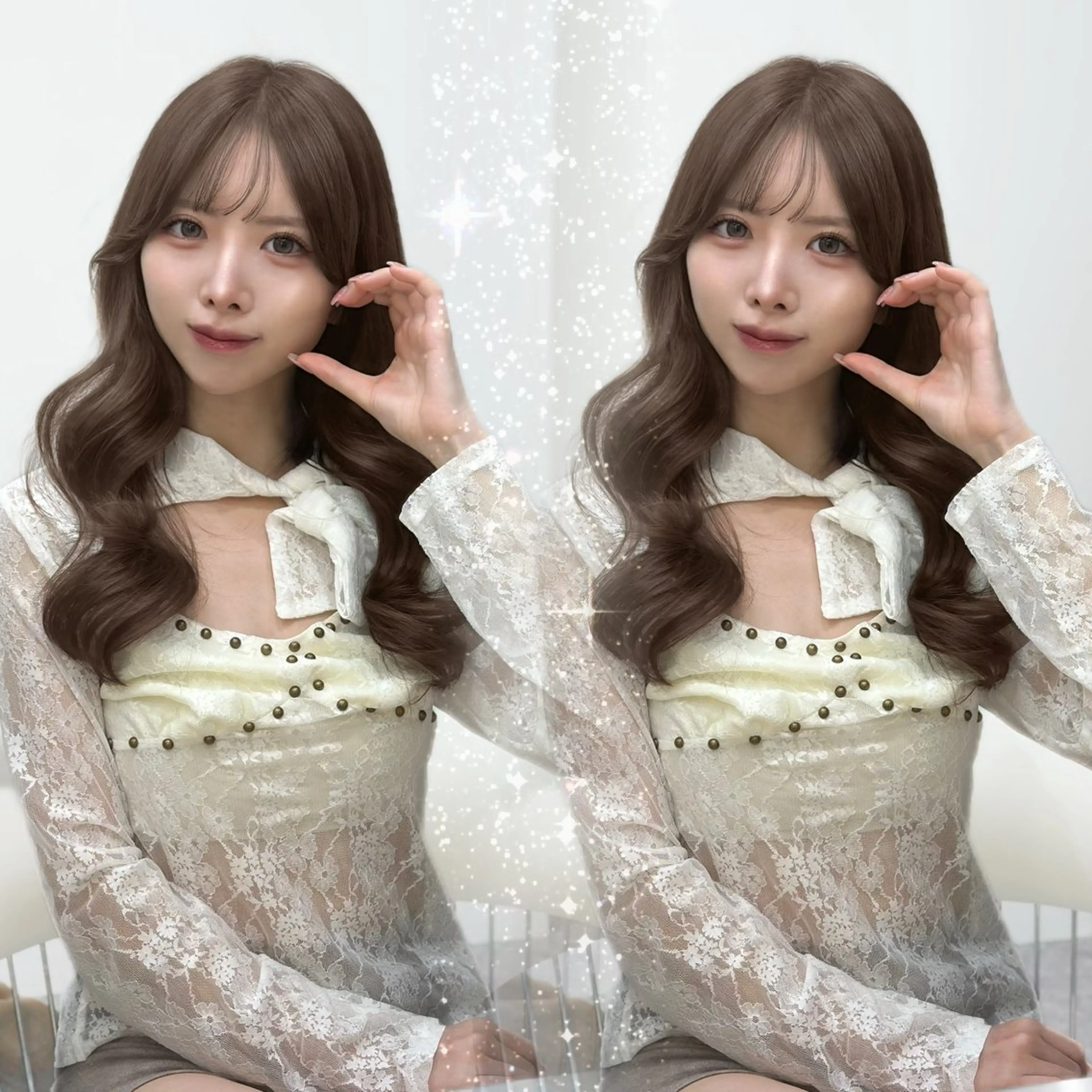 ロング カラー ブリーチ ケアカラー 透明感カラー ブリーチなしカラー ワンホン🎀韓国ヘア 💞新宿/GAKUのヘアスタイル