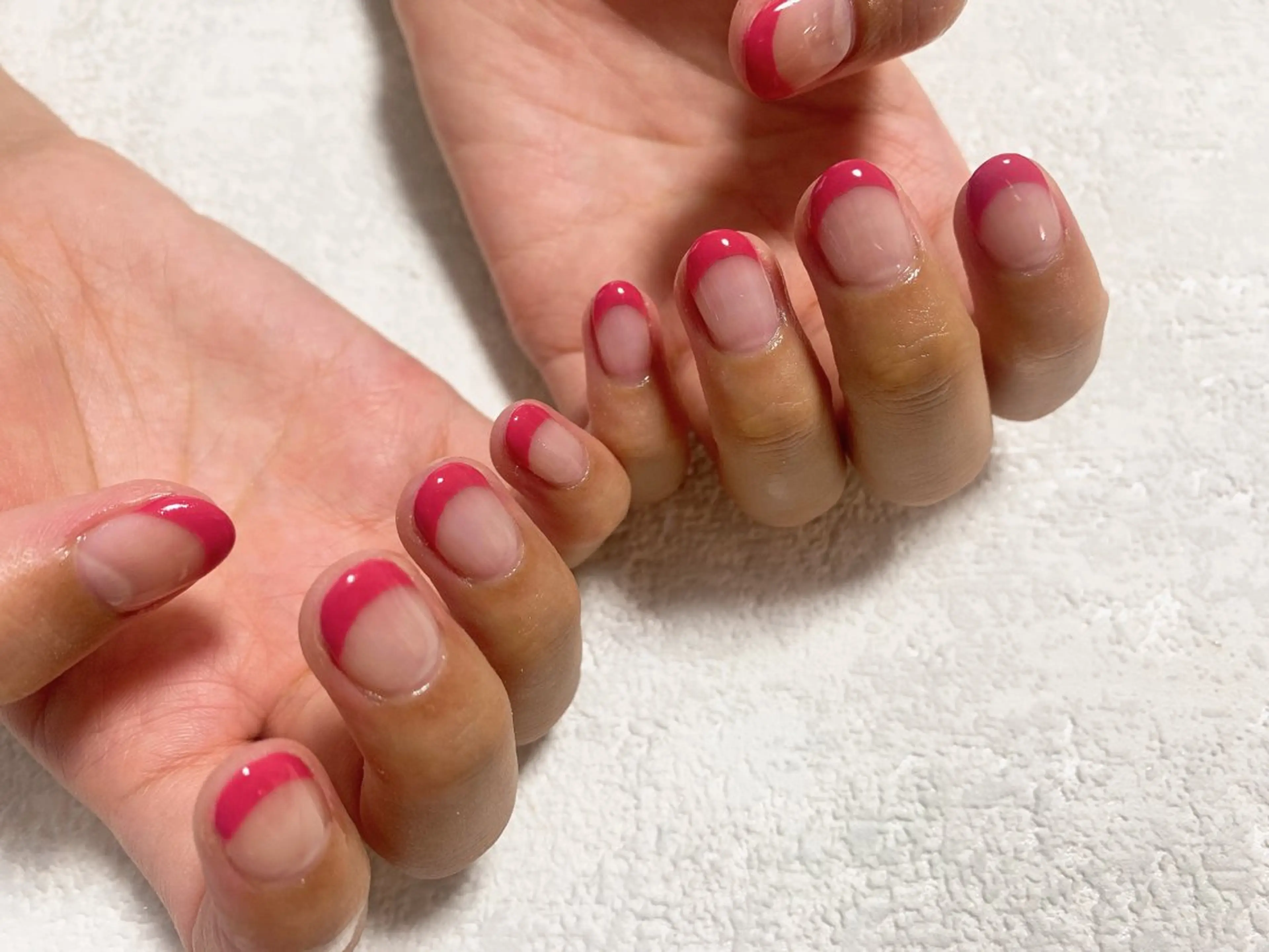 ネイル フレンチネイル ジェルネイル 韓国ネイル メンズネイル パラジェル kiki nail たまプラーザのネイルデザイン