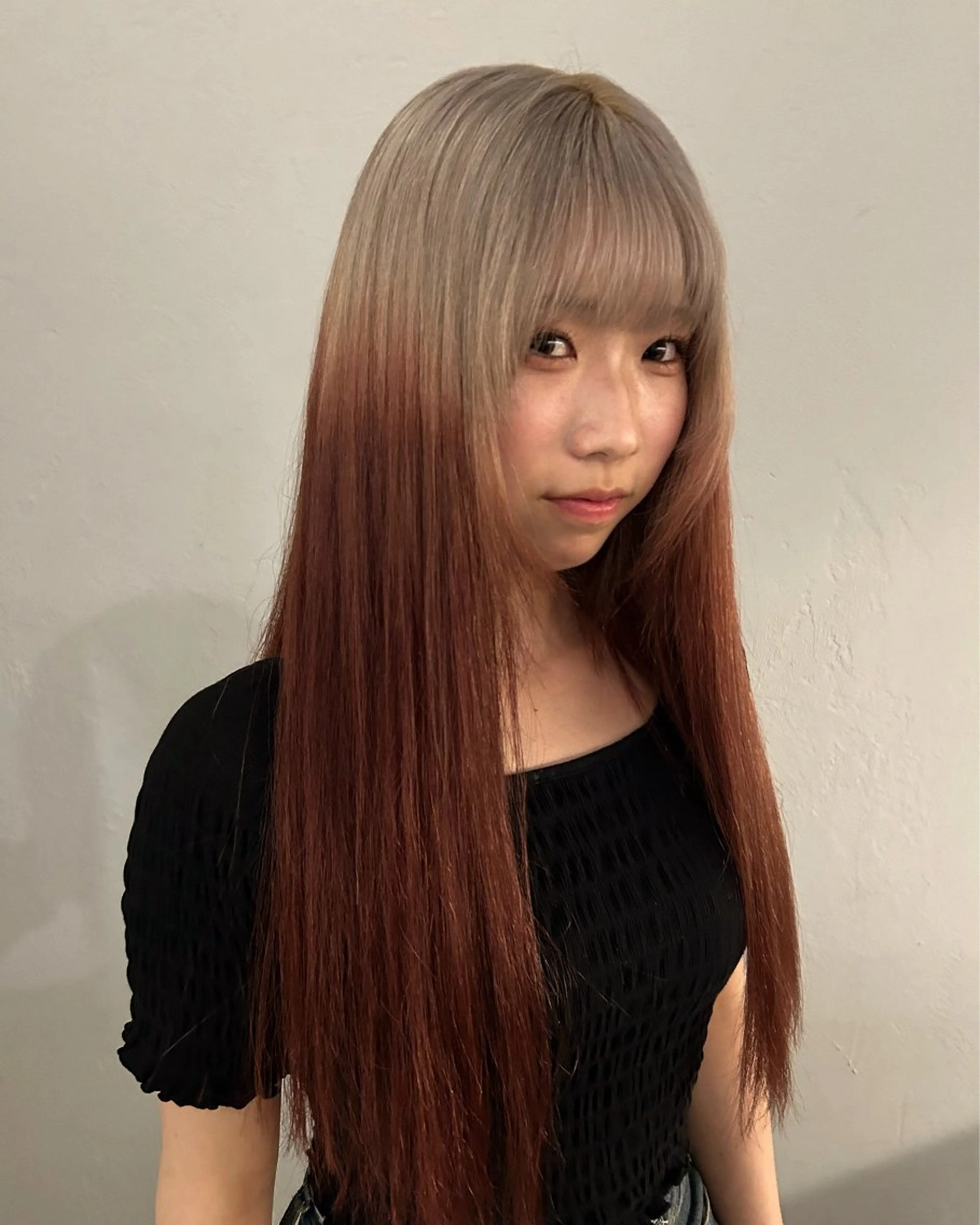 ロング カラー ヘアカラー トリートメント ケアパーマ/ケアブリ ーチdaisukeのヘアスタイル